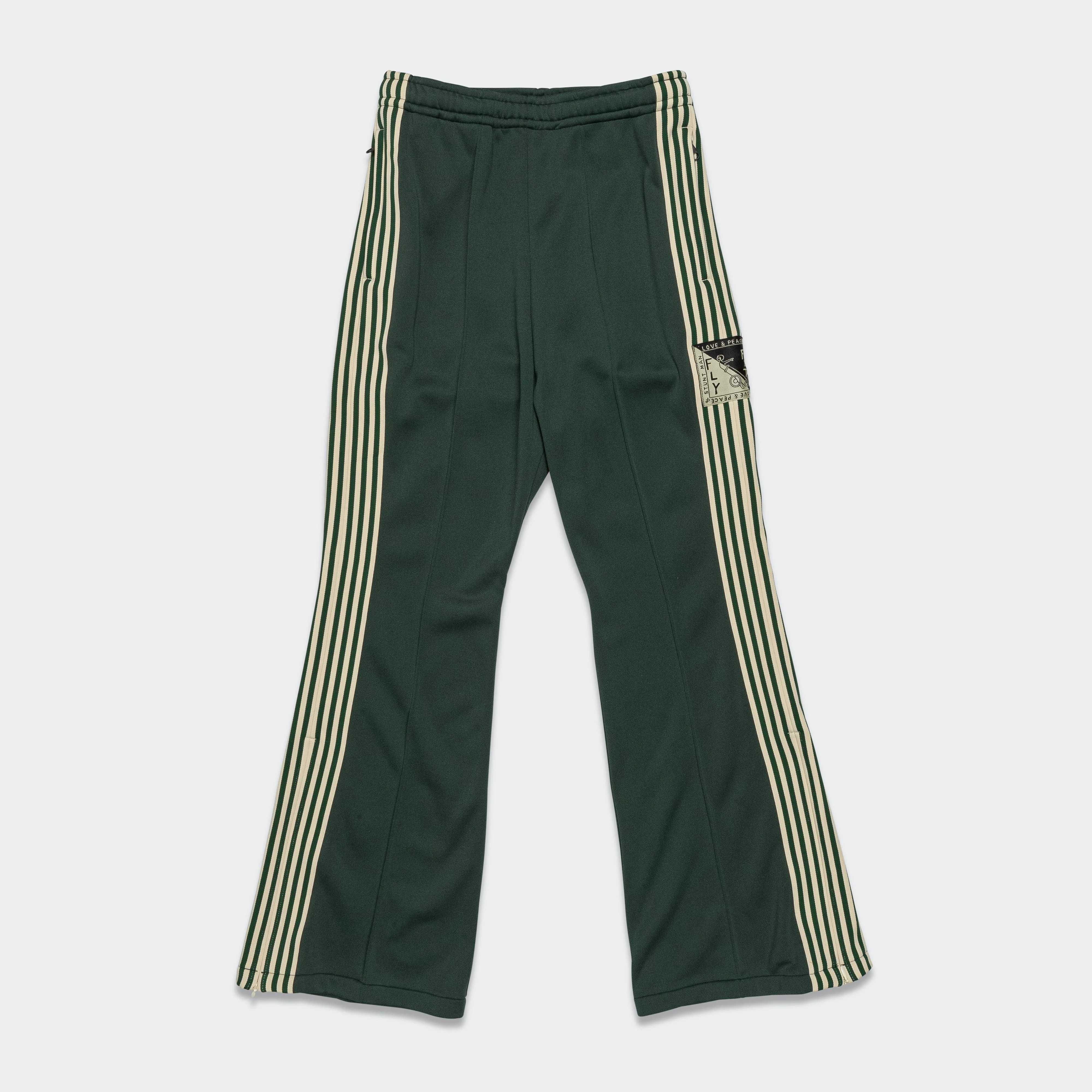 Smooth Heat-Jersey STUNTMEN & WOMEN Track Pants - Green Non Irritating Seams