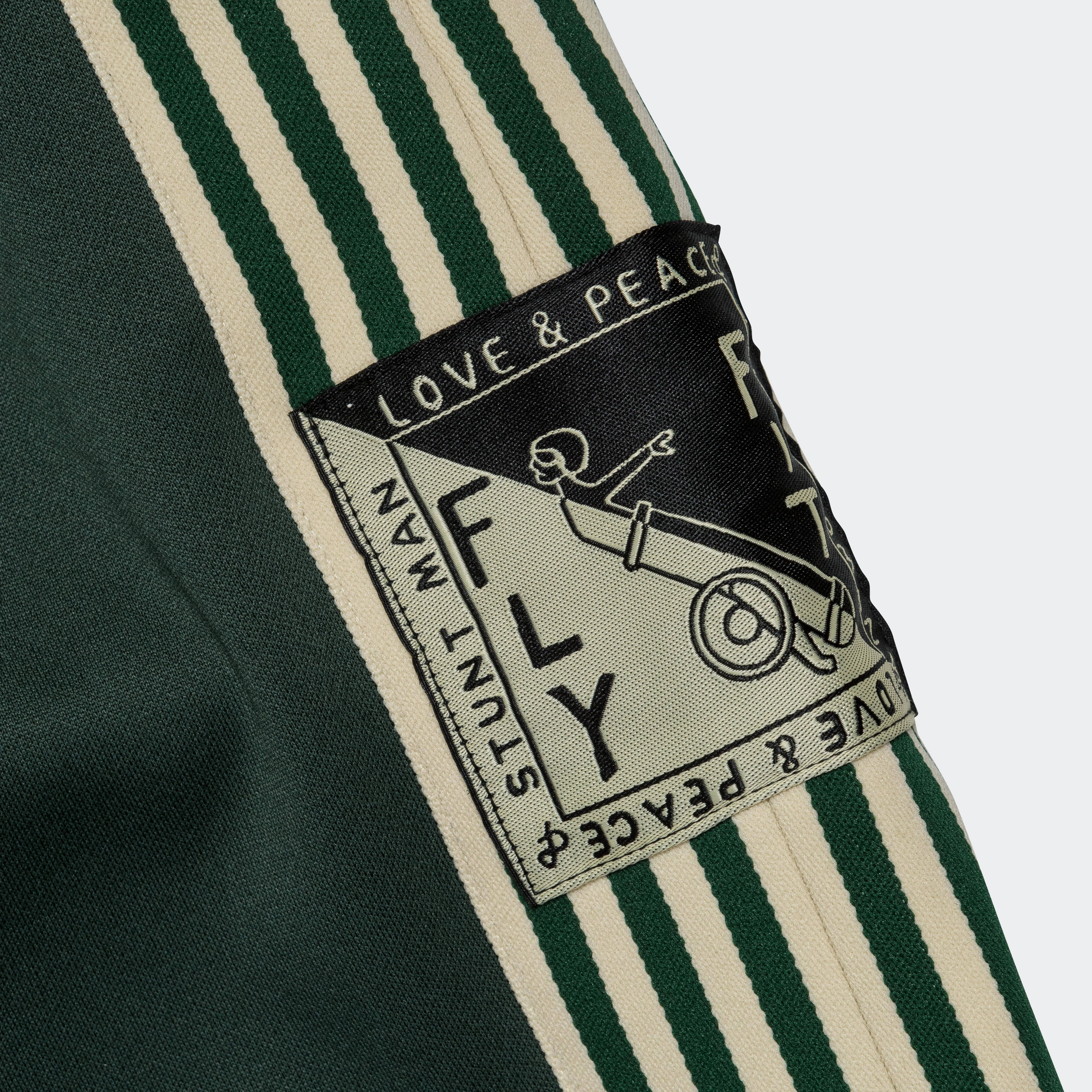 Skinny Fit Chic Vibe Smooth Heat-Jersey STUNTMEN & WOMEN Track Pants - Green