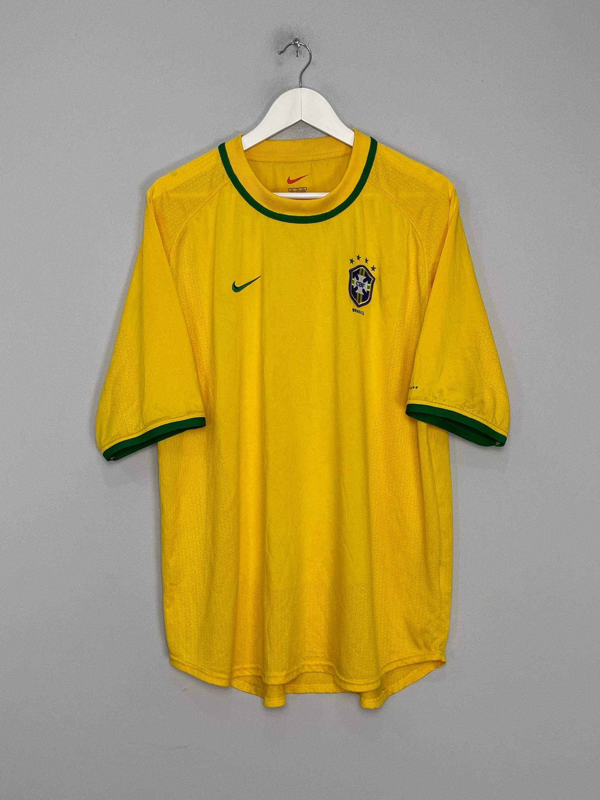 2000/02 BRAZIL *PROTOTYPE* HOME SHIRT (XL) NIKE Reinforced Stitching