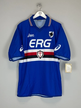 2003/04 SAMPDORIA *BNWT* HOME SHIRT (XL) ASICS Boost Fit