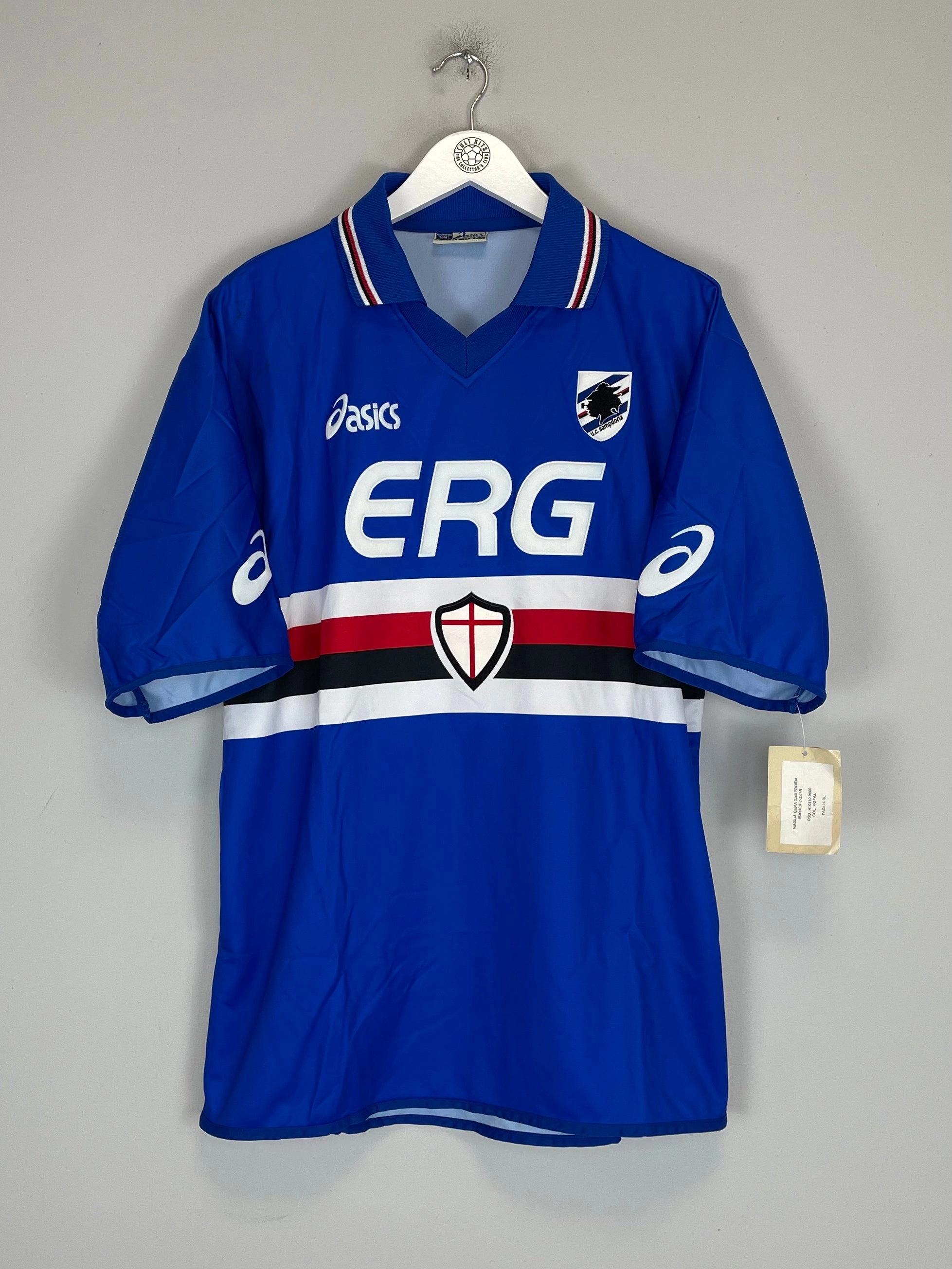 Seamless construction Style Driven 2003/04 SAMPDORIA *BNWT* HOME SHIRT (XL) ASICS