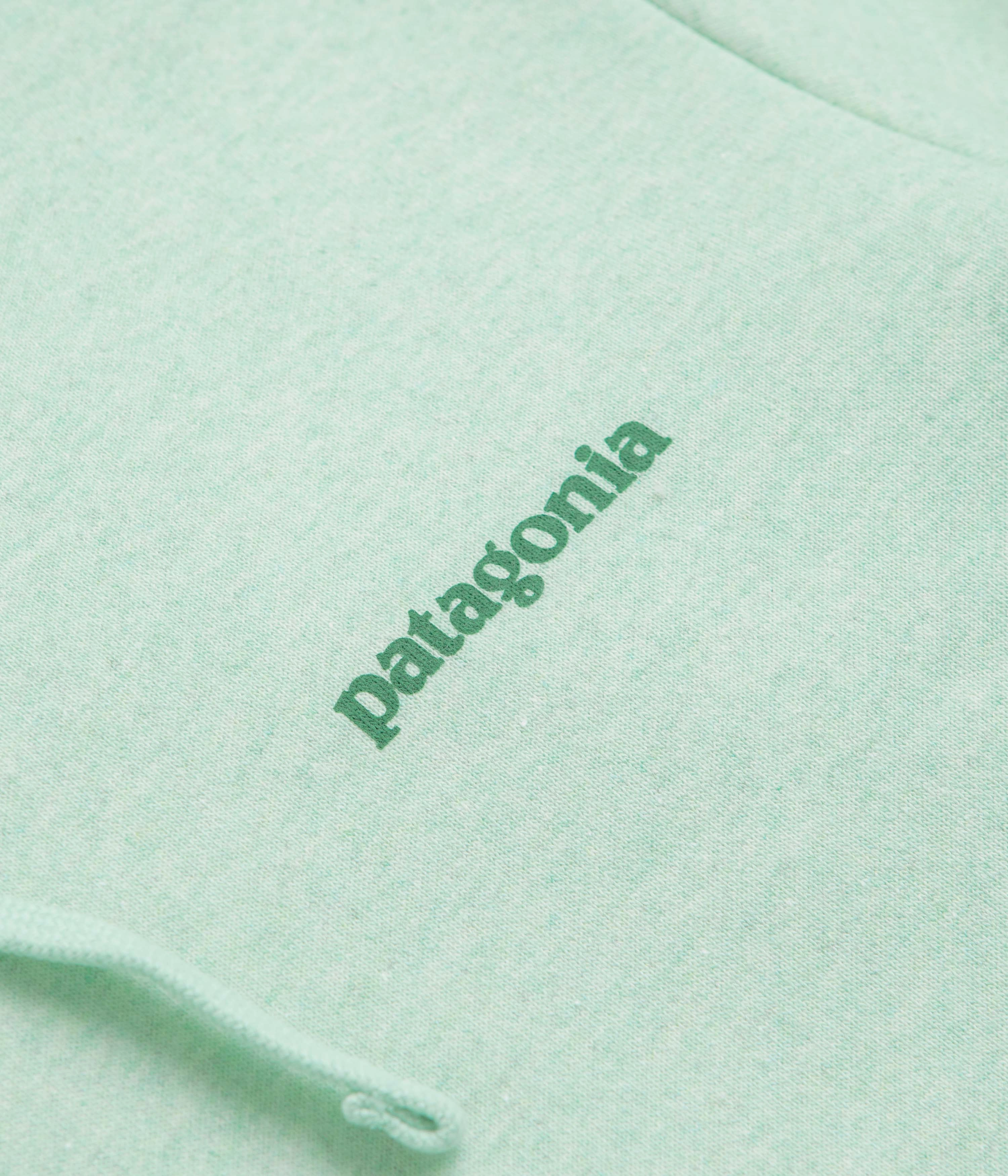 Tonal Stitching Patagonia Fitz Roy Icon Uprisal Hoodie - Rinsed Green