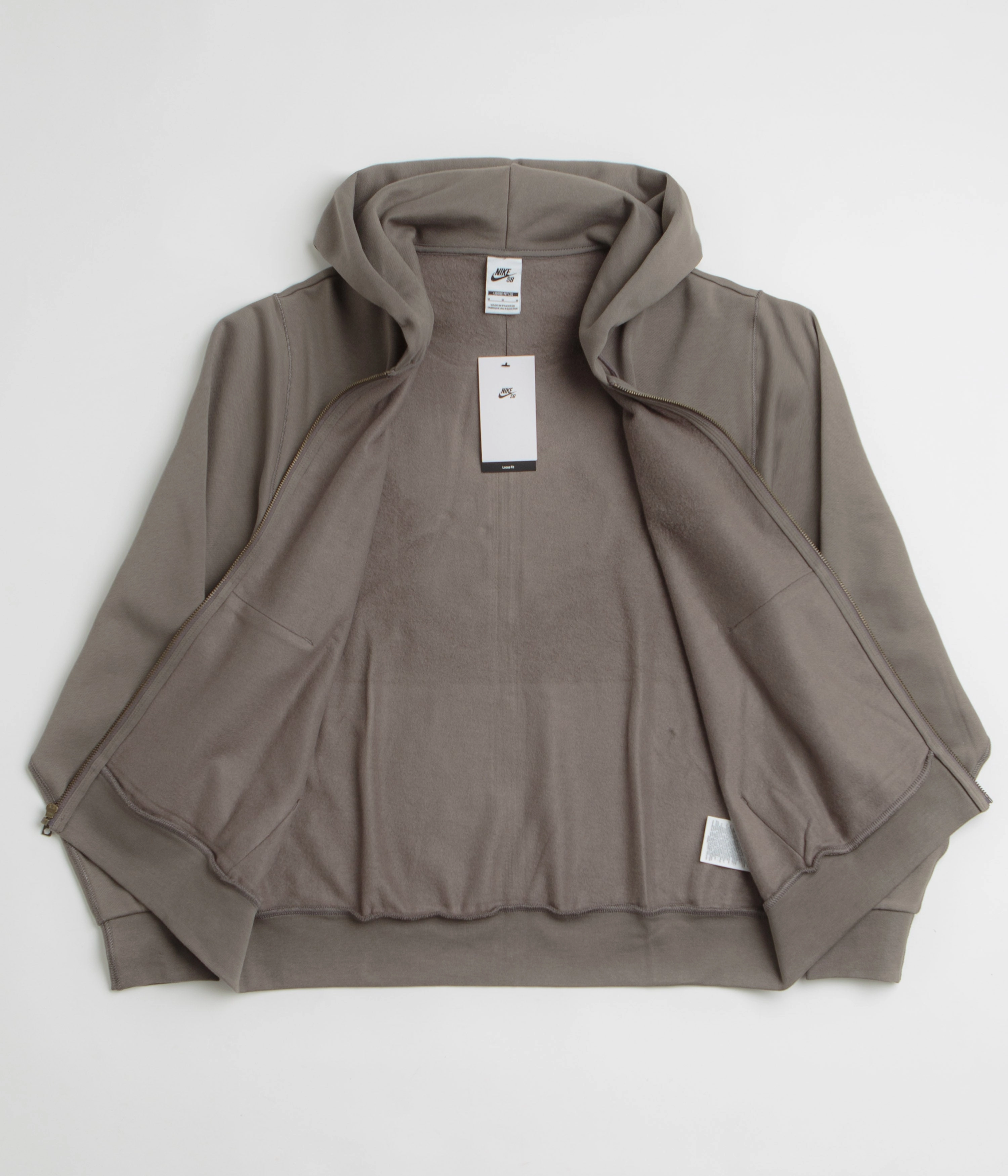 Nike SB Pool Airs Full Zip Hoodie - Cave Stone / White Warm Comfort New Arrival