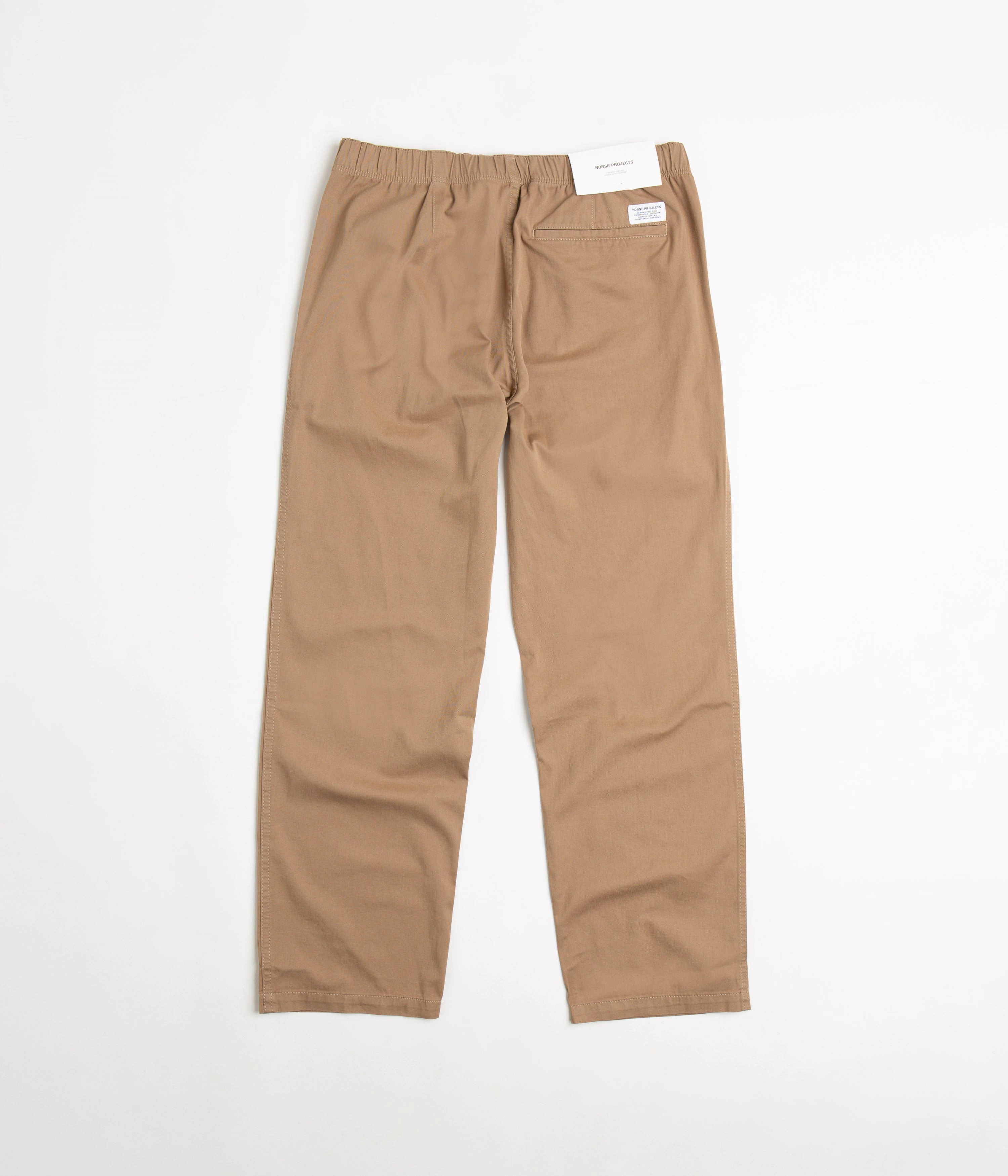 Norse Projects Ezra Relaxed Organic Twill Trousers - Utility Khaki SecureCargoPockets
