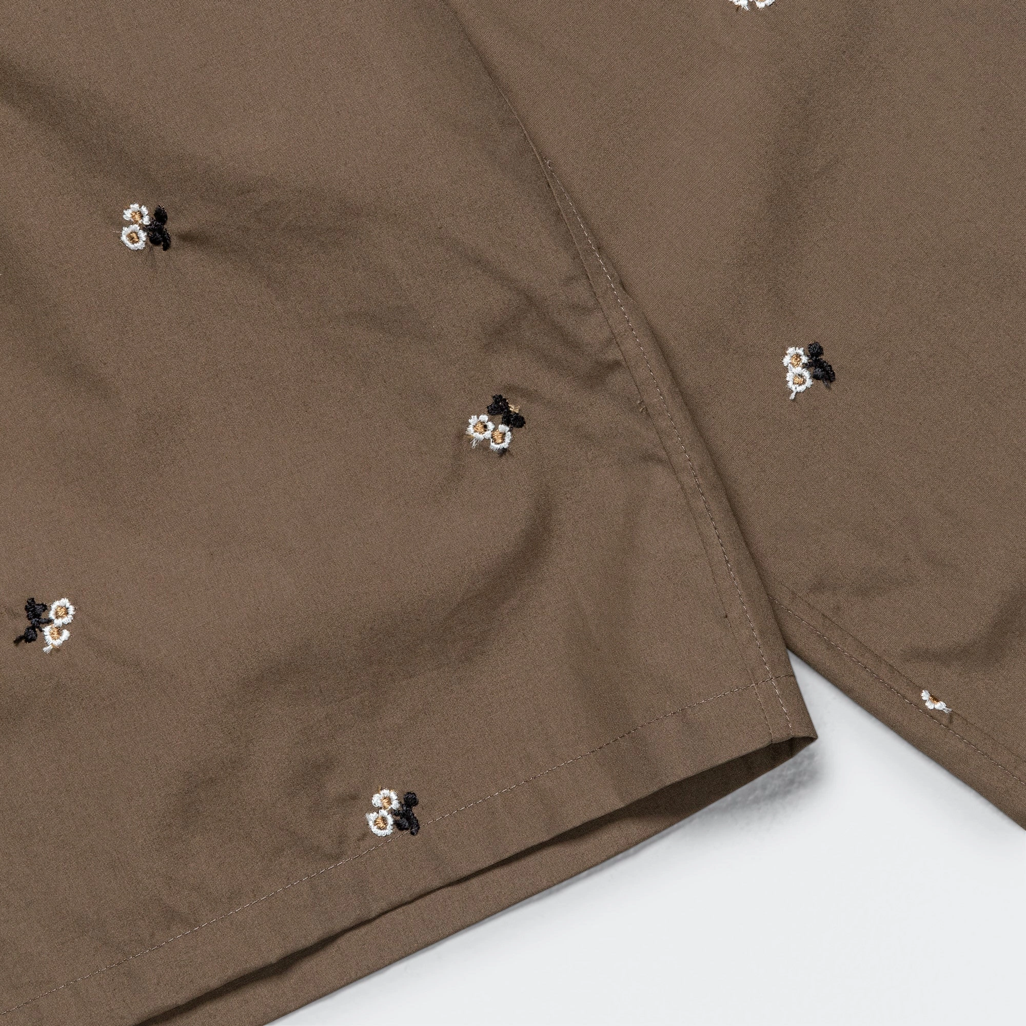 Solid Hue Popeline Shirt - Castoro Flowers