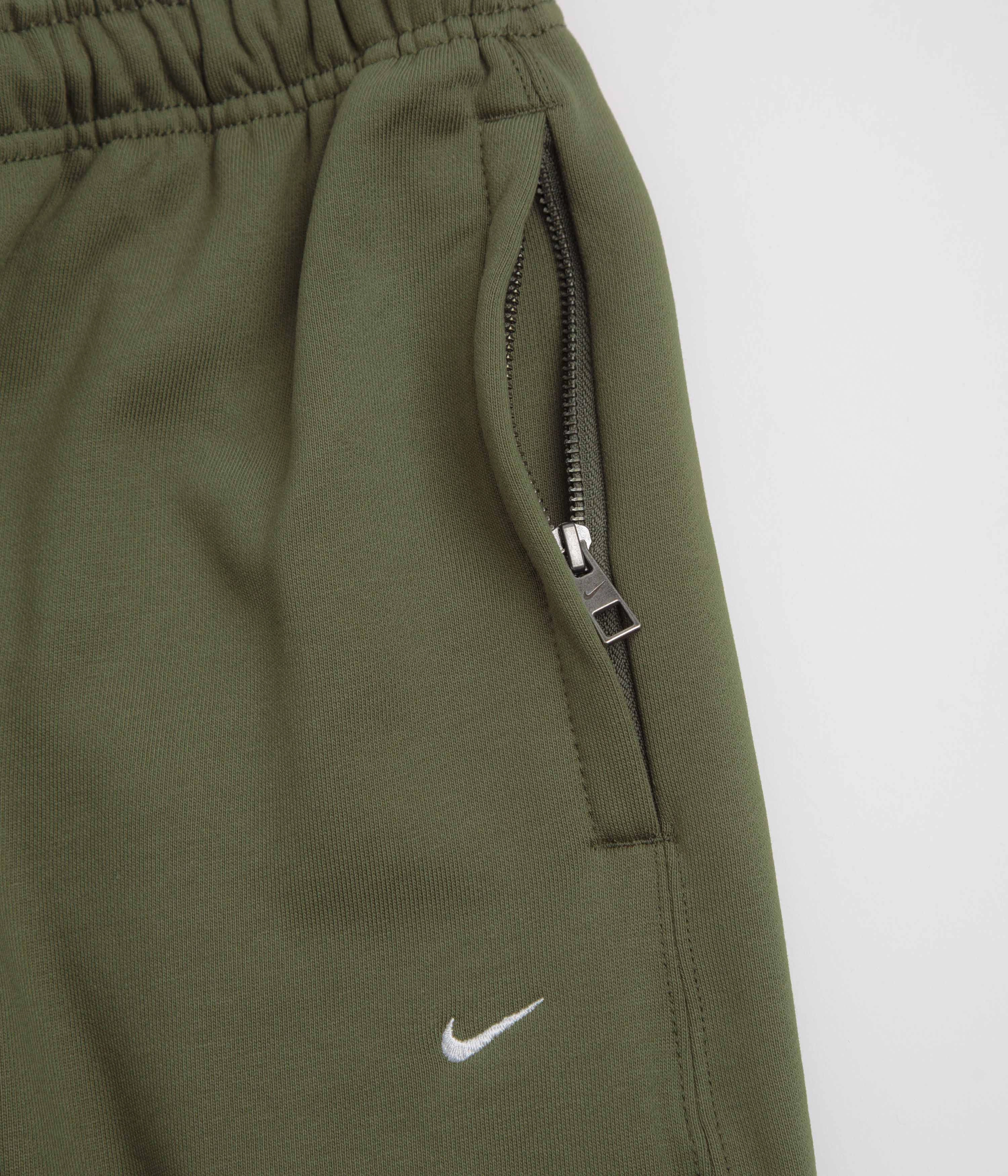 Nike Solo Swoosh Cuffed Sweatpants - Medium Olive / Medium Olive / White Outdoor Use