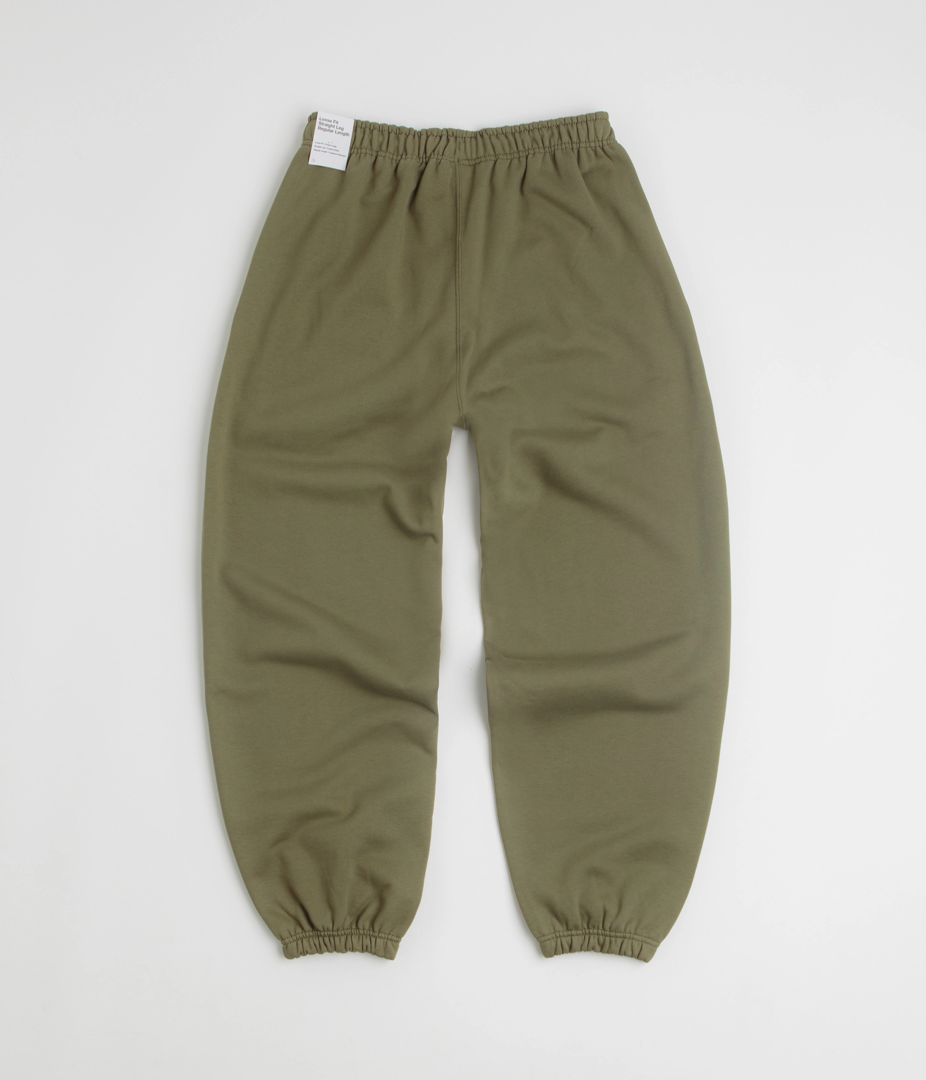 Outdoor Style Back pockets Nike Solo Swoosh Cuffed Sweatpants - Medium Olive / Medium Olive / White