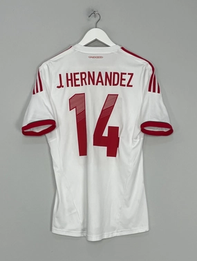 2011/12 MEXICO J.HERNANDEZ #14 AWAY SHIRT (S) ADIDAS Durable Double Needle Hem Comfort Focused