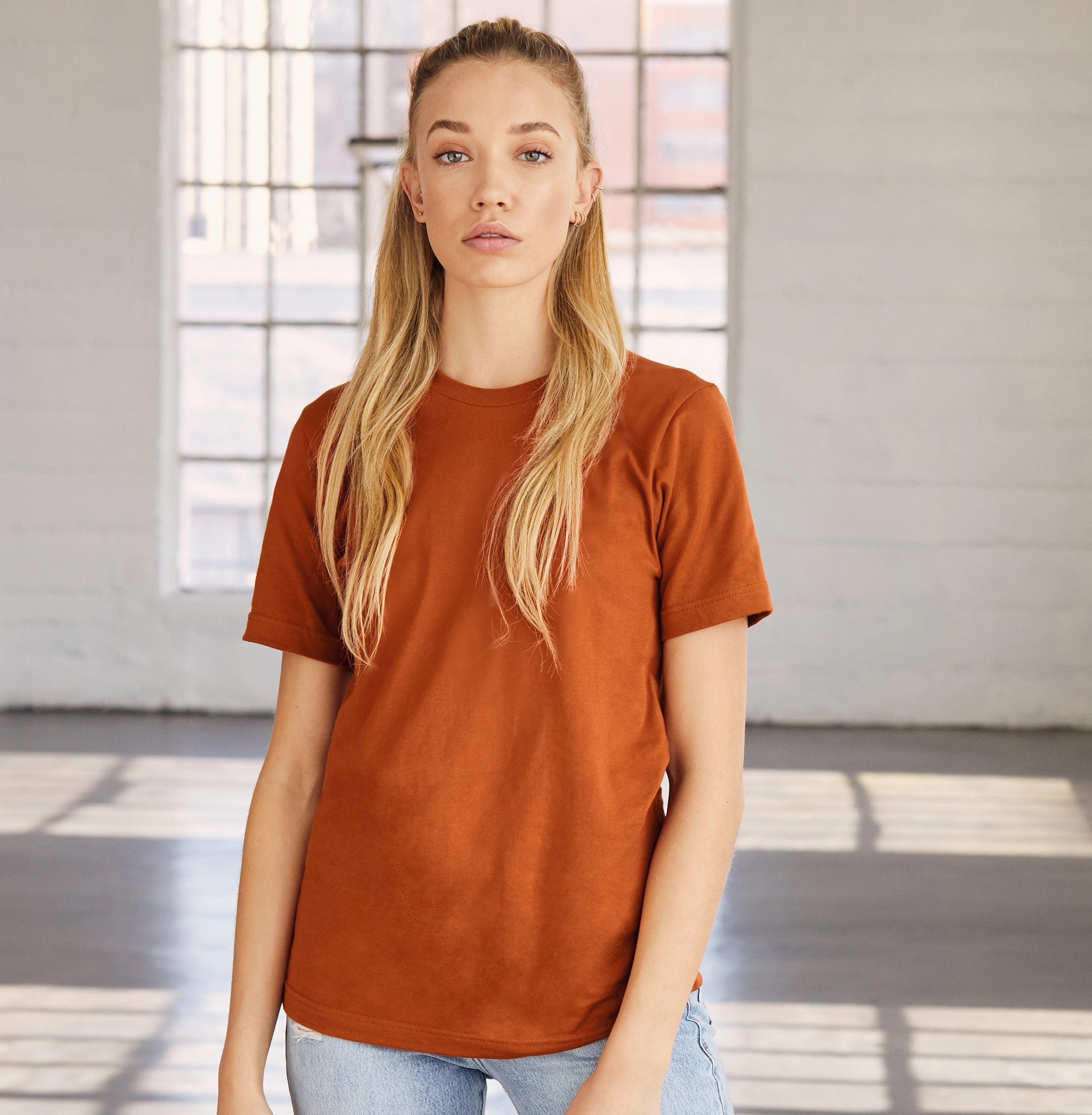 Unisex Jersey Crew Neck T-Shirt | BLACK Chic Smart Flattering Shape