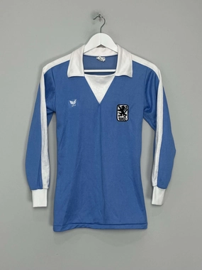 1972/73 1860 MUNICH HOME SHIRT (S) ERIMA Full Zip Option Abrasion Defensive Layer