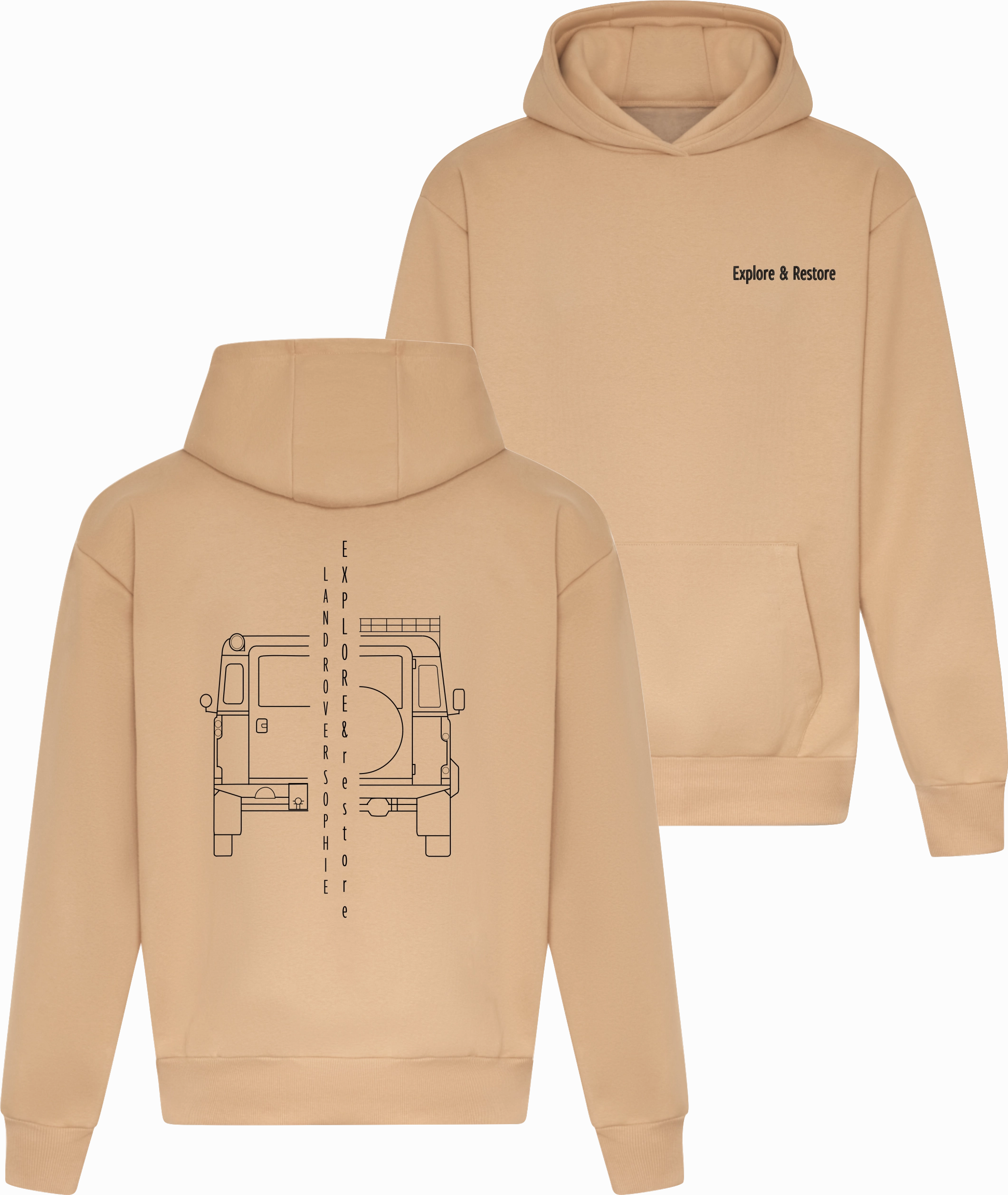 Business casual Flexible Fabric E R Co A Pair Is Better Than None Hoodie | Desert Sand