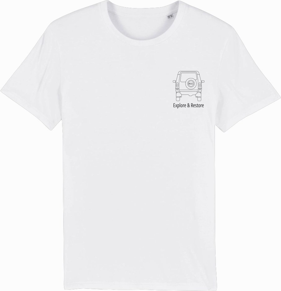 Summer Casual Sporty Top E R Co Back to Basics T Shirt | White