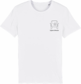 Casual All-Day E R Co Back to Basics T Shirt | White