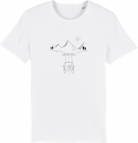 Timeless Fit Unisex versatility E R Co One For The Road T-Shirt | White