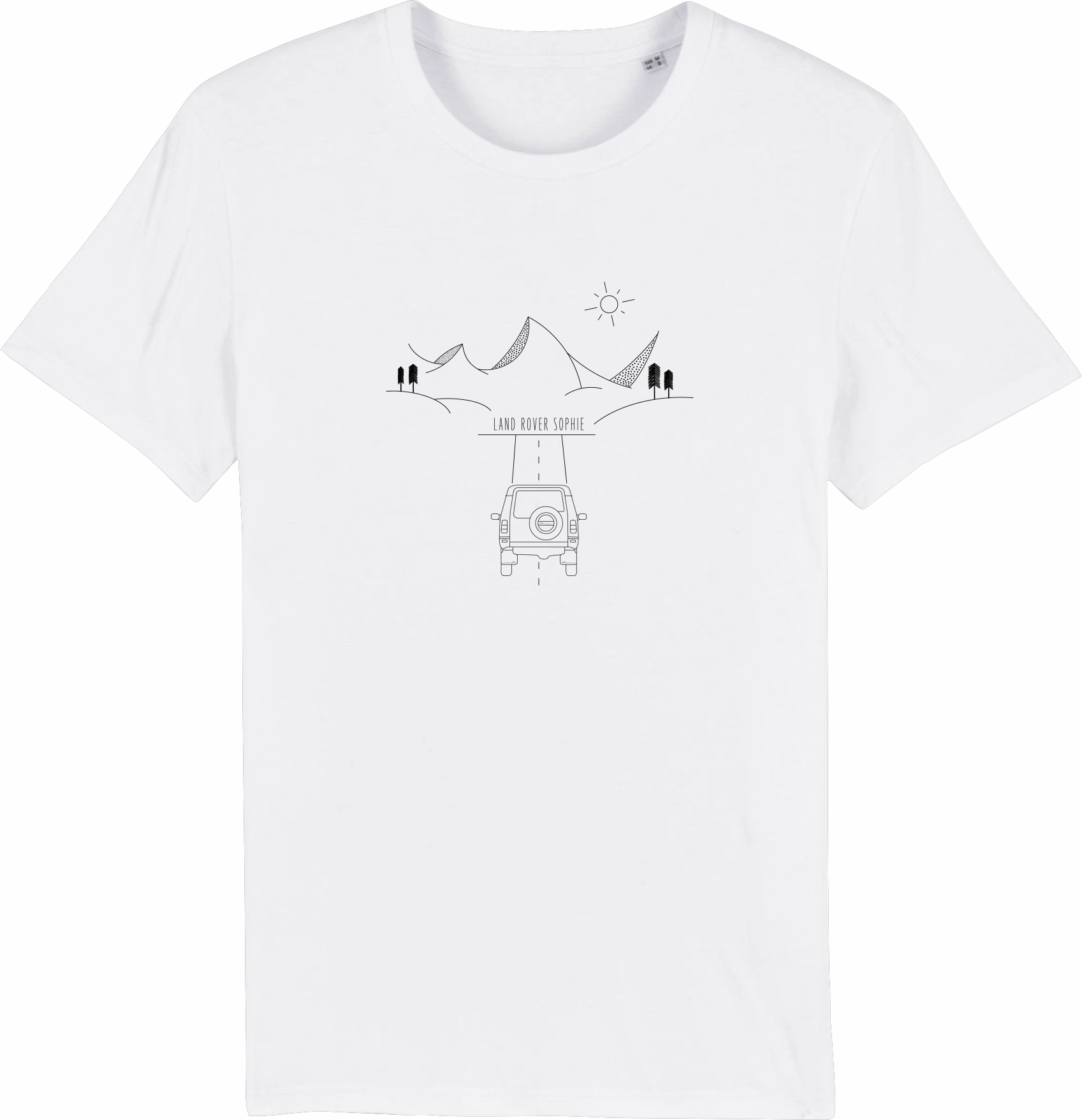 E R Co One For The Road T-Shirt | White Collared Trendy Apparel