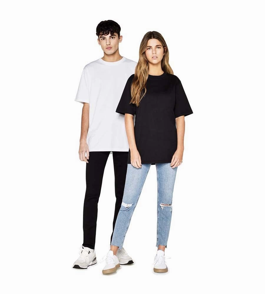 Classic Wear EarthPositive Unisex Oversized Heavy T-Shirt | BLACK