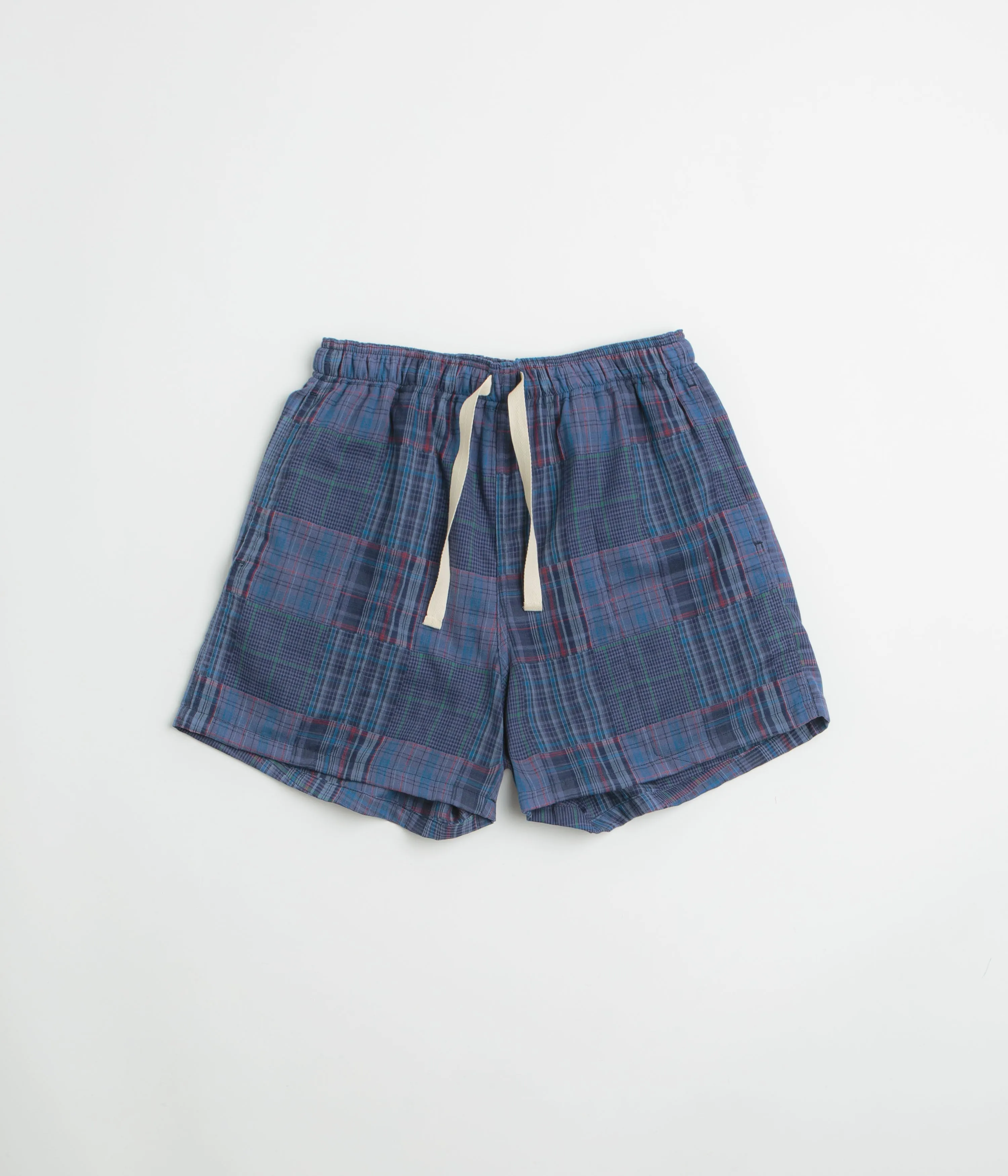 Howlin' Magic Fantasy Shorts - Blues Mix Yarn Dyed Pattern Ventilated Panels