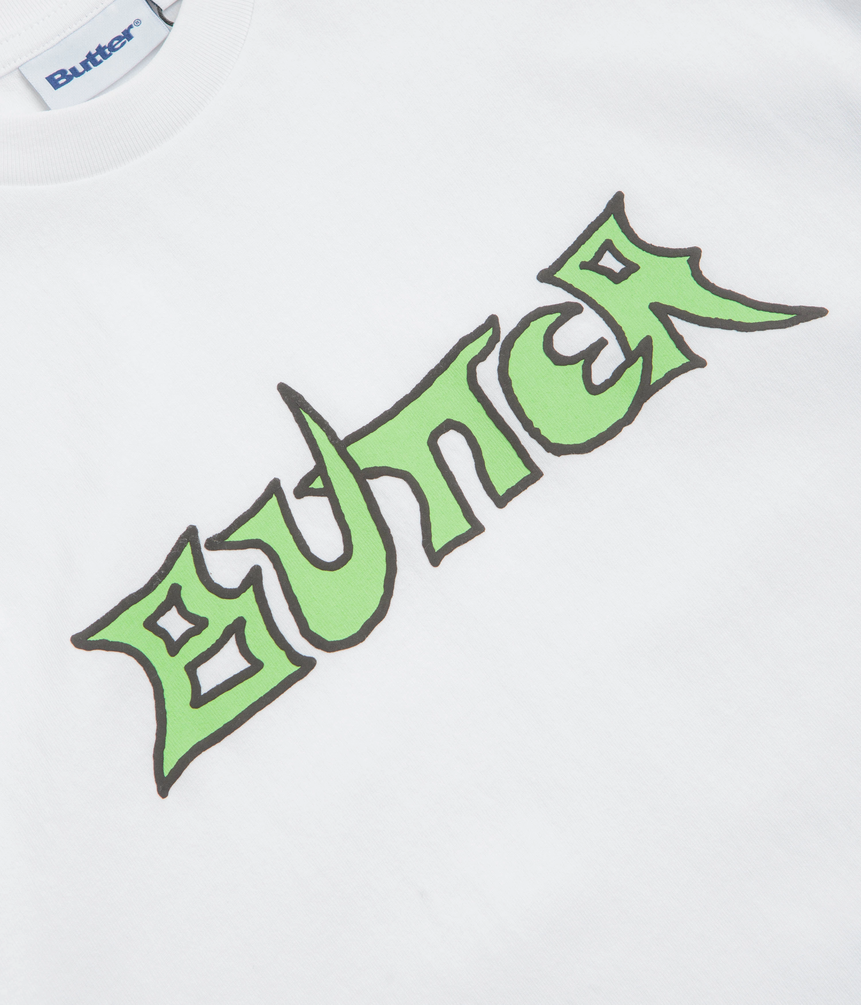 Butter Goods Encounter T-Shirt - White WrinkleFreeFabric