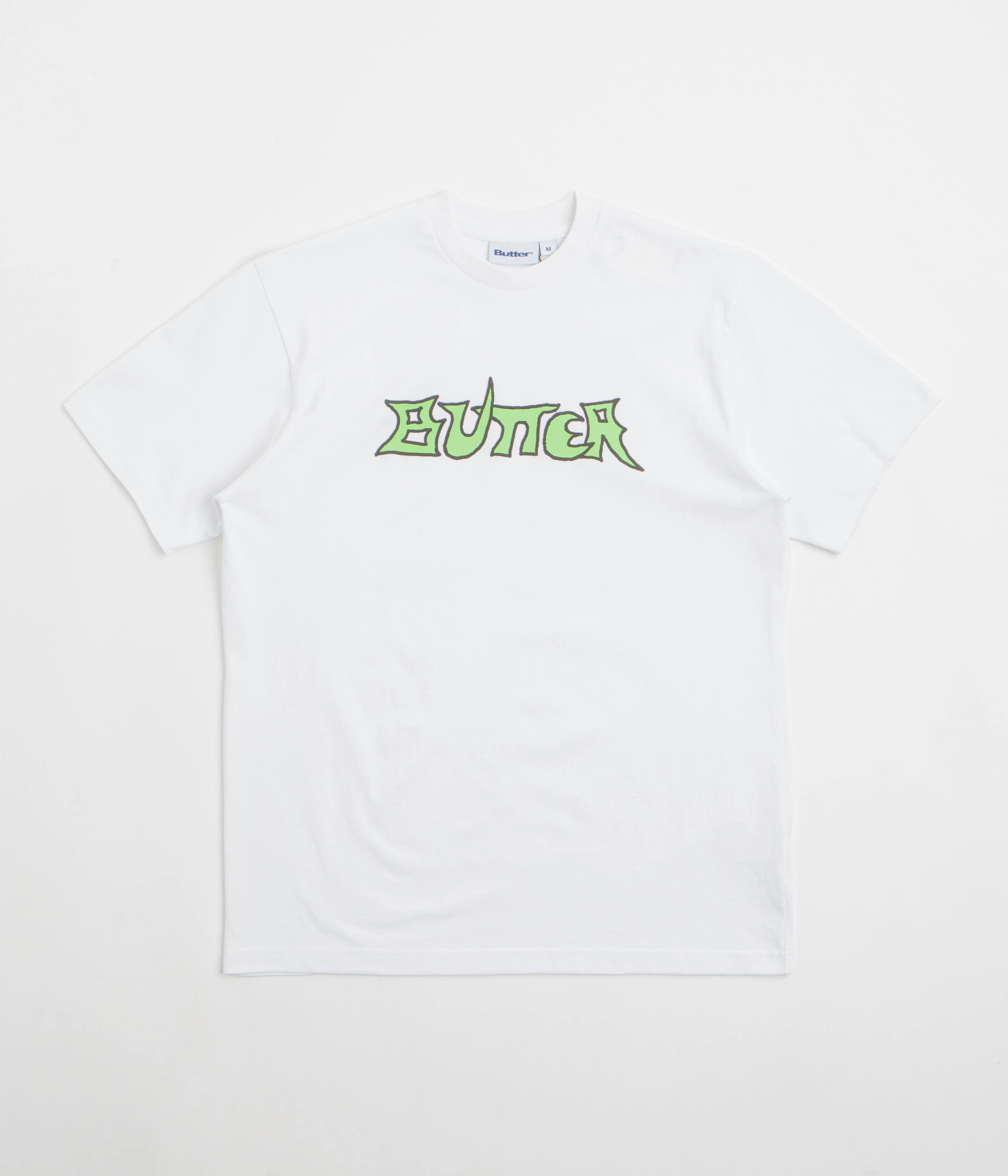 Butter Goods Encounter T-Shirt - White Moisture Management Fabric Odor Control Finish