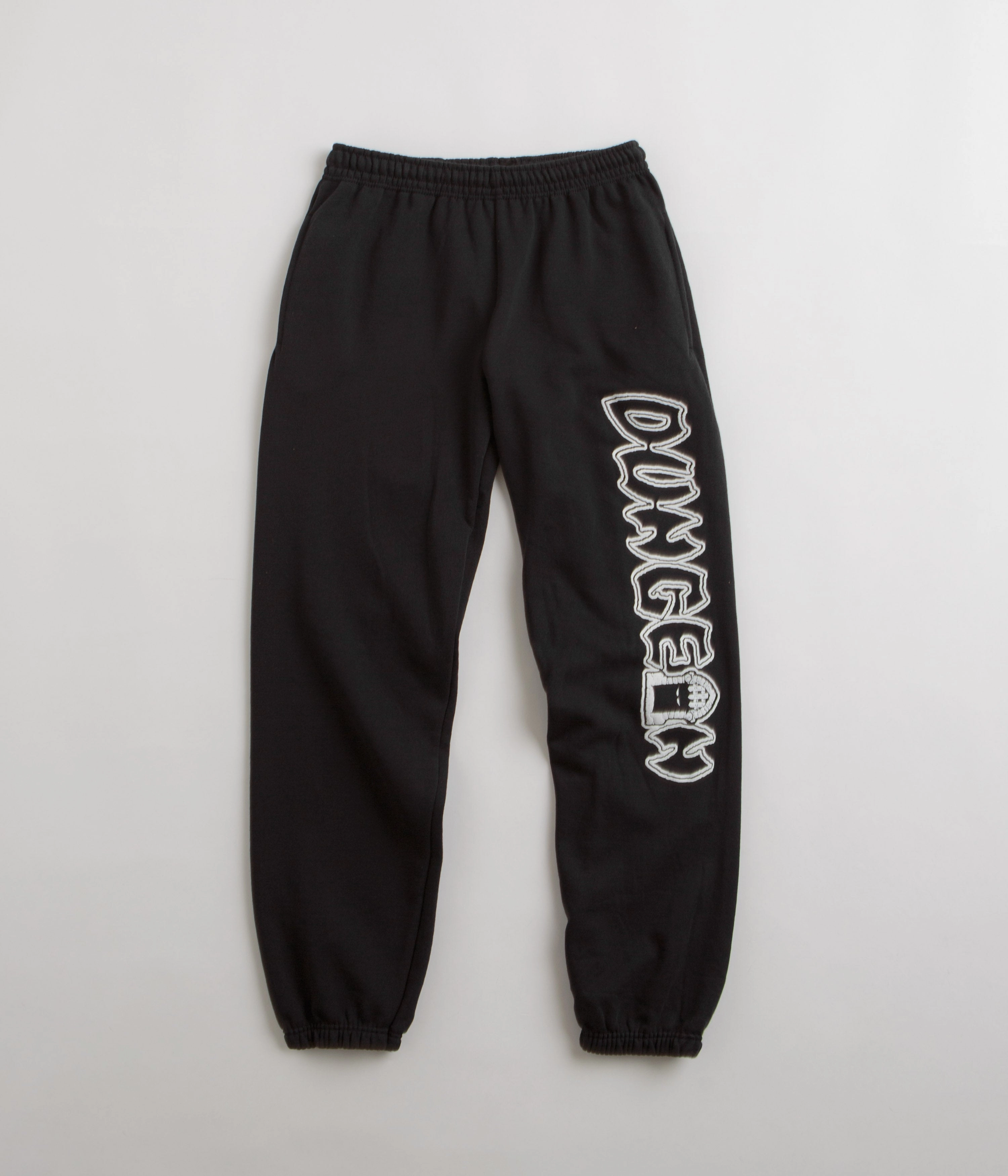 Quick Flex SmoothZipper Dungeon Portcullis Logo Sweatpants - Black