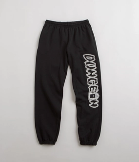 Quick Flex SmoothZipper Dungeon Portcullis Logo Sweatpants - Black