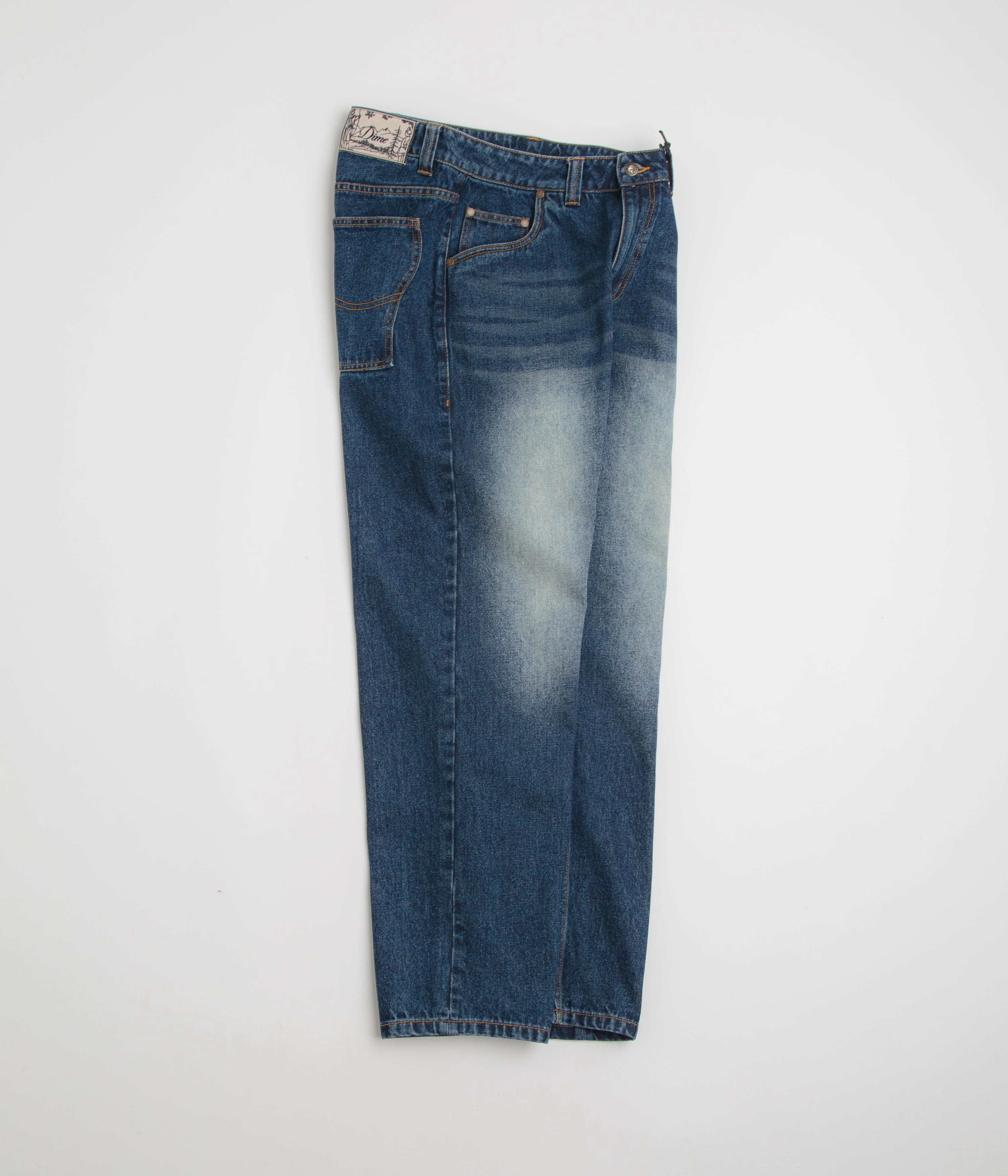 Dime Classic Relaxed Denim Pants - Faded Indigo AntiStaticLining