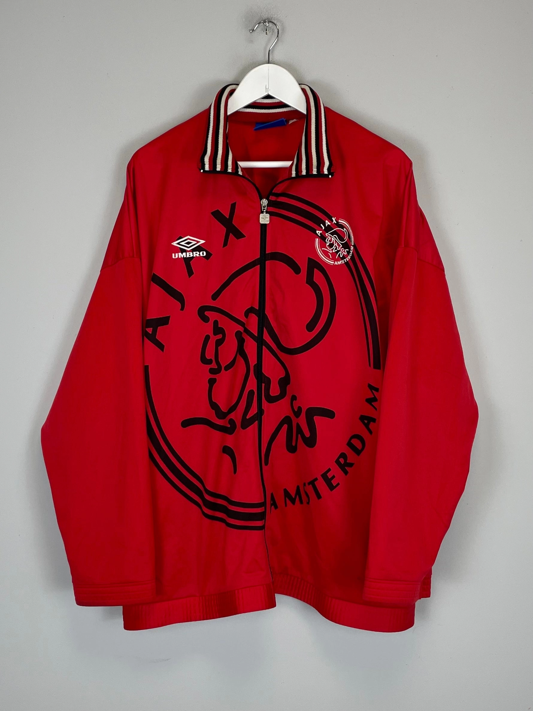 Full-length Rare 1995/96 AJAX TRACK JACKET (XL) UMBRO