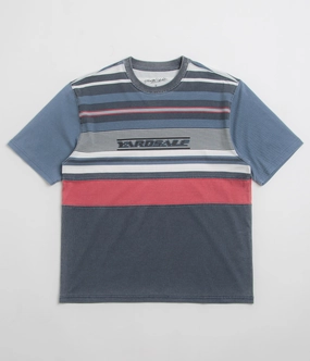 Tagless Neckline yoga clothing Yardsale Club T-Shirt - Blue