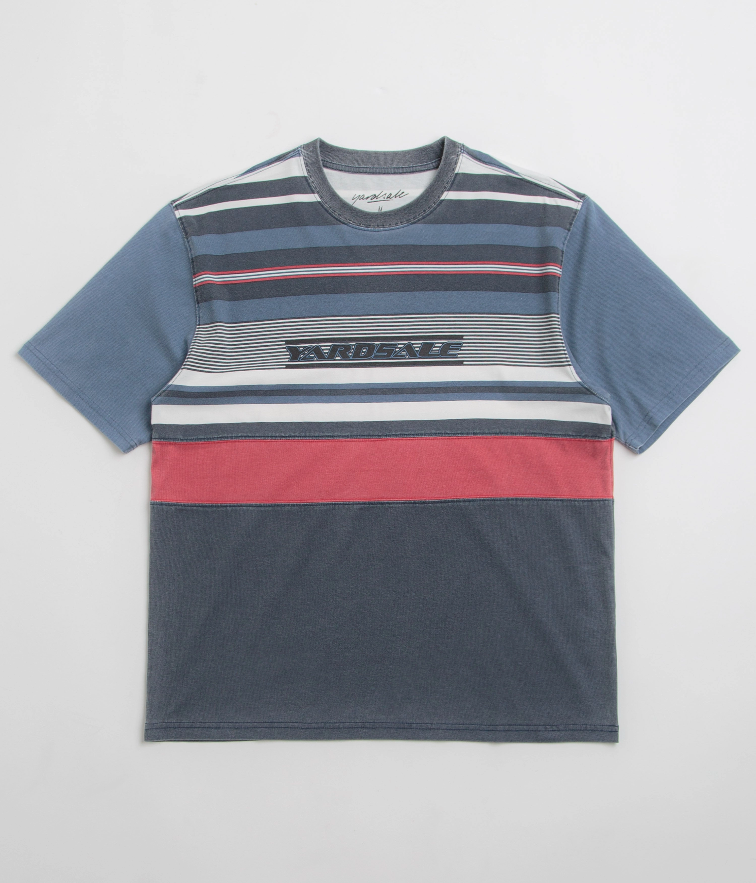 Tagless Neckline yoga clothing Yardsale Club T-Shirt - Blue