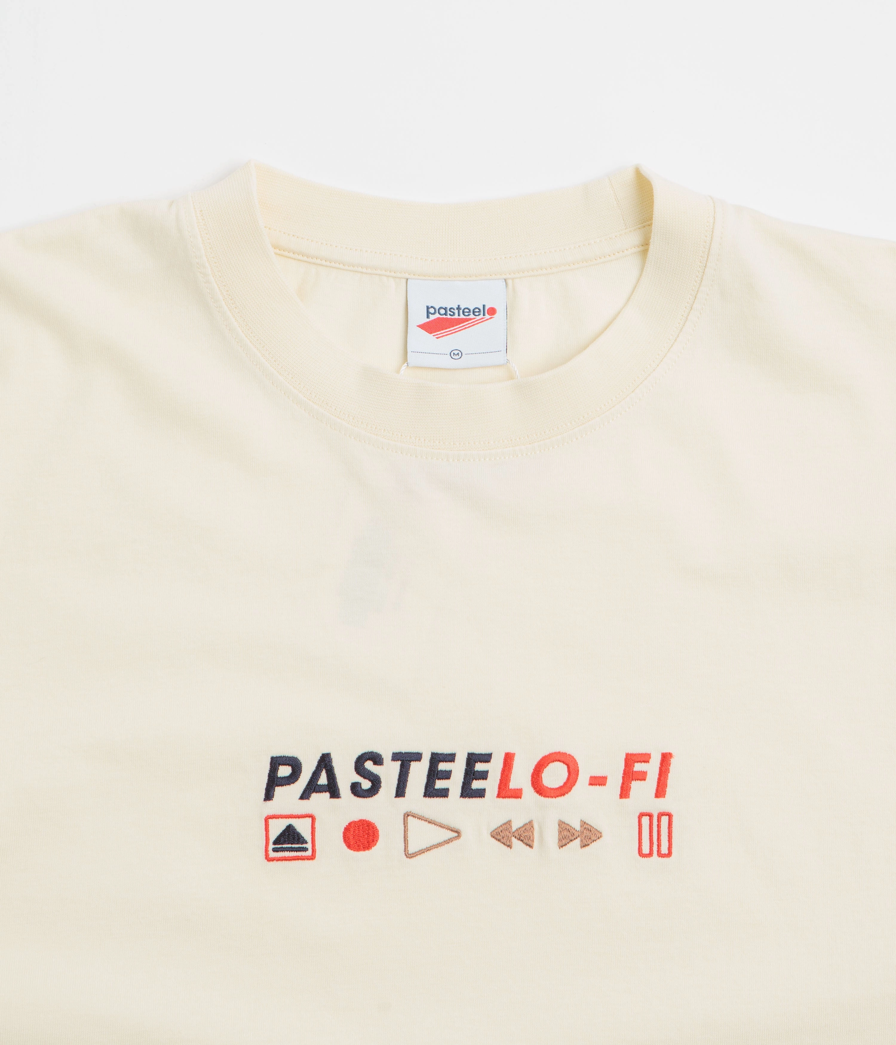 Pasteelo Lo-Fi T-Shirt - Cream No Shrink Technology Seasonal Trend