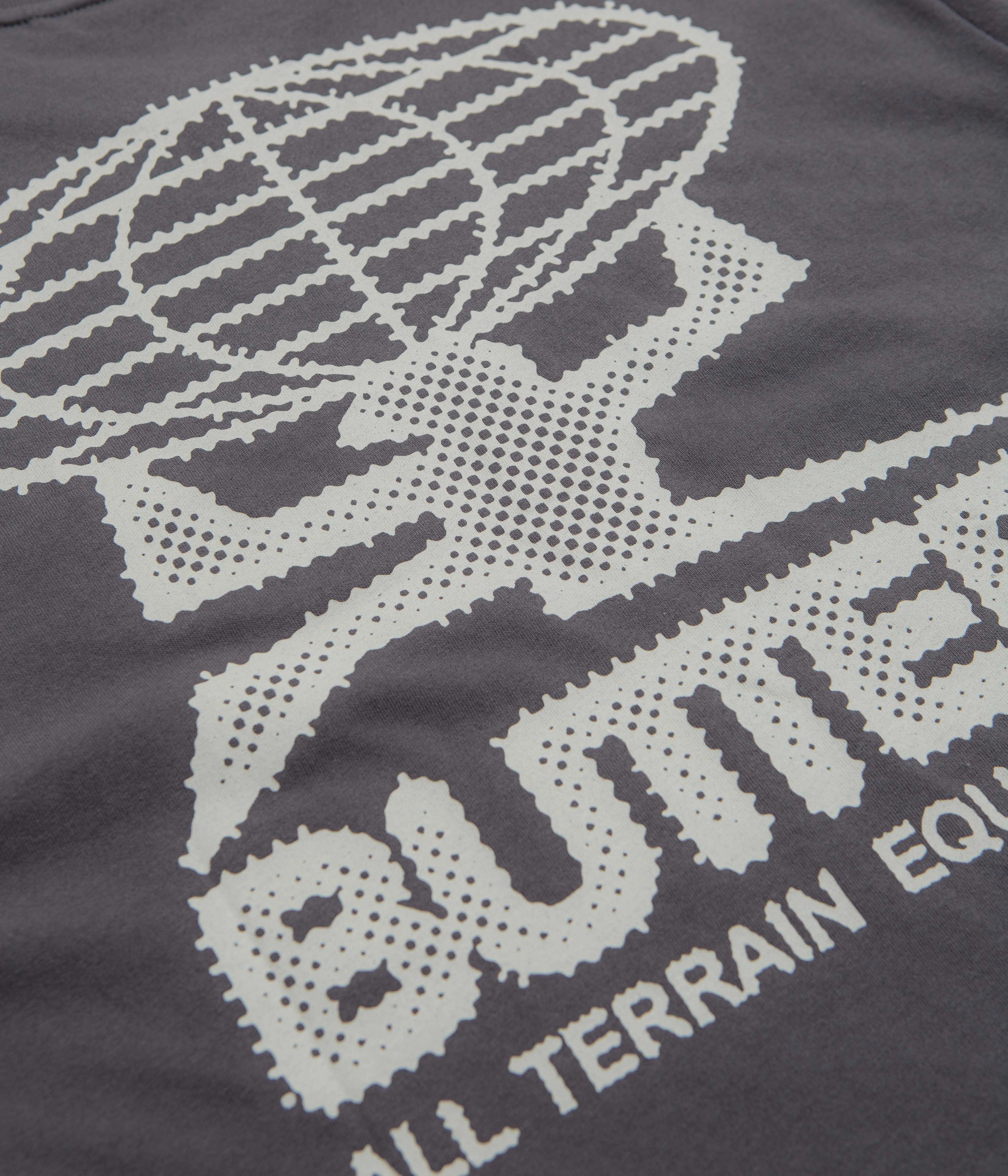 Butter Goods Terrain T-Shirt - Washed Black Wrinkle Resistant Texture