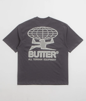 Butter Goods Terrain T-Shirt - Washed Black Personalized