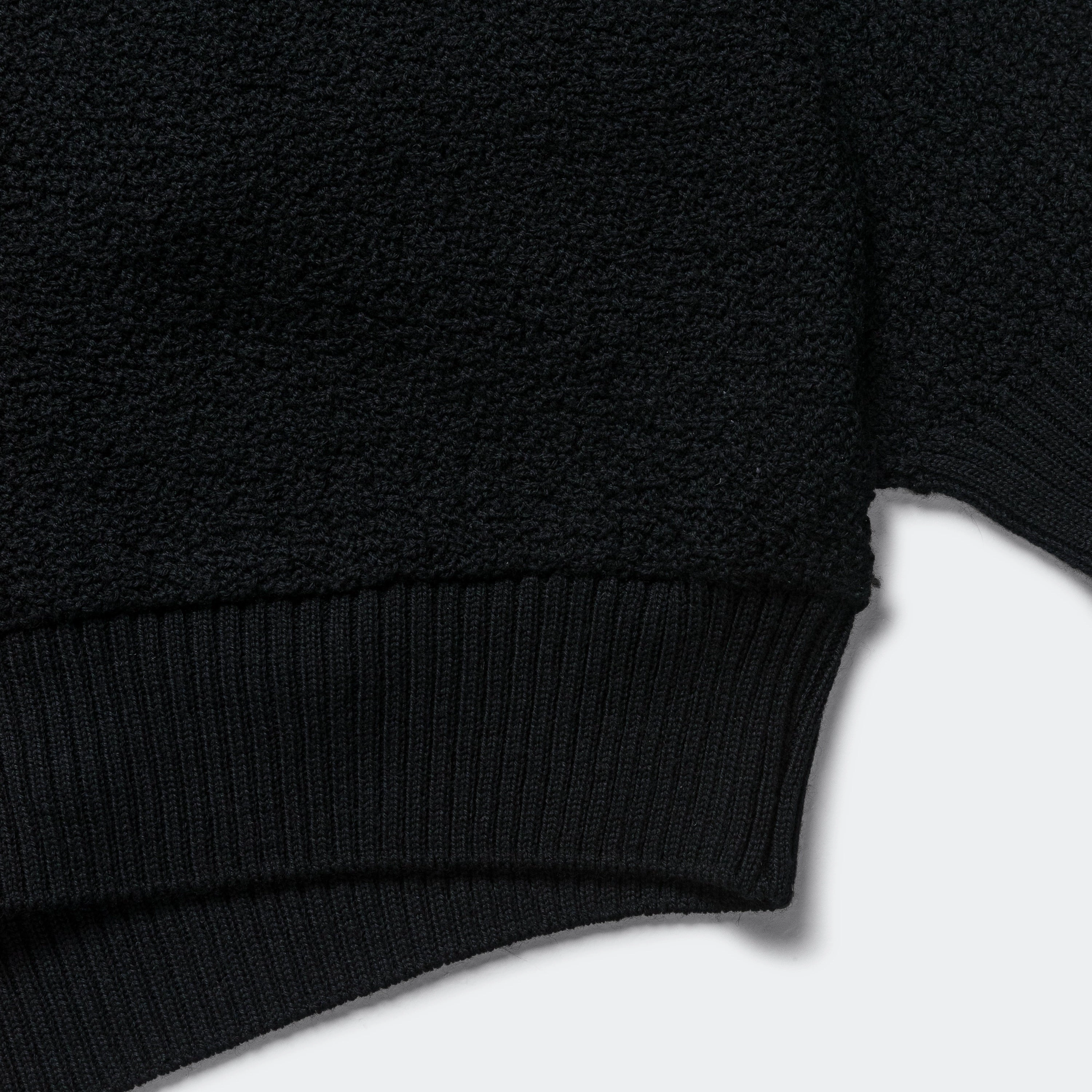 Cool Weather Minimal Comforted V-Neck Cardigan - Black Merino Wool Knit