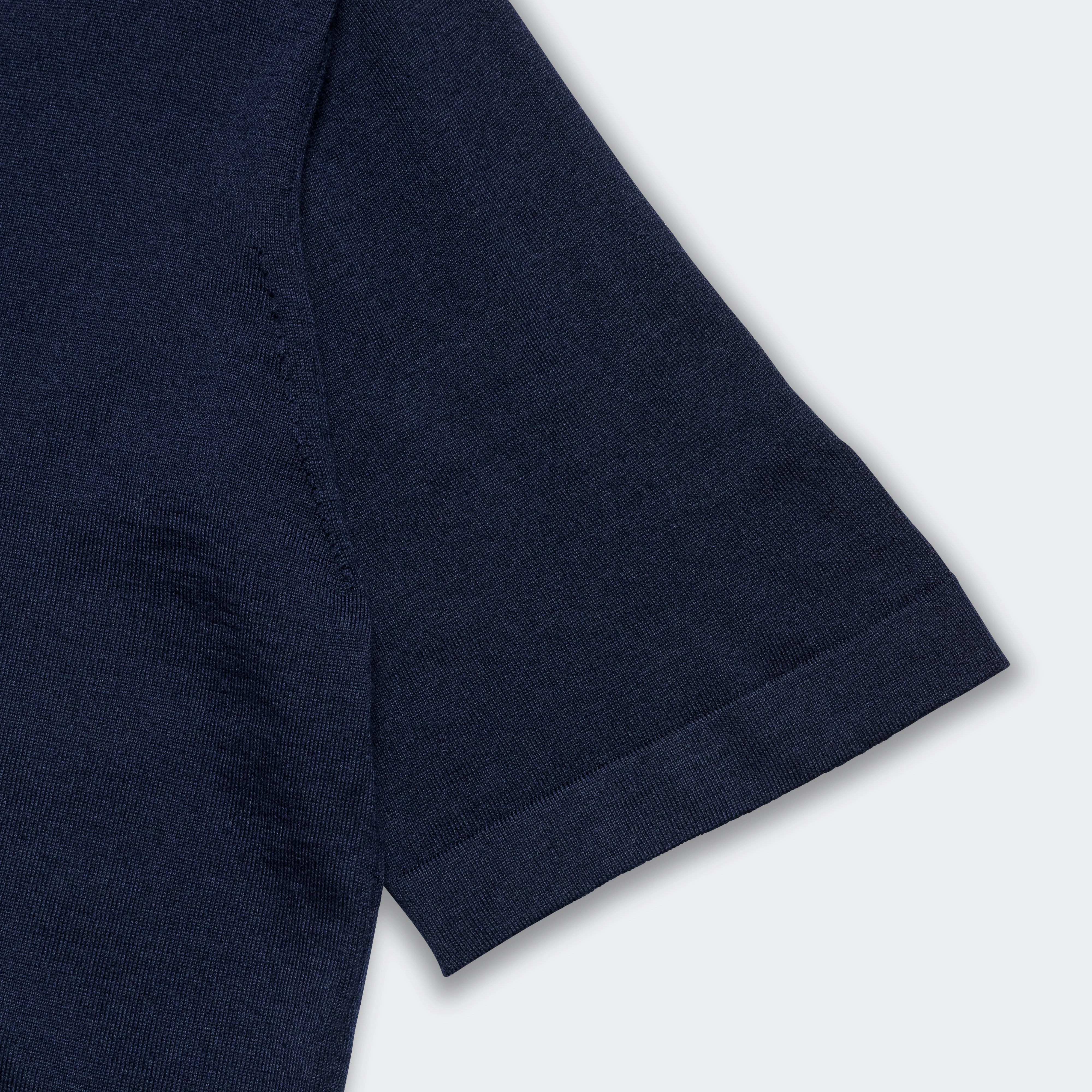 Fashion-Forward Jon Tech Merino SS Polo - Dark Navy
