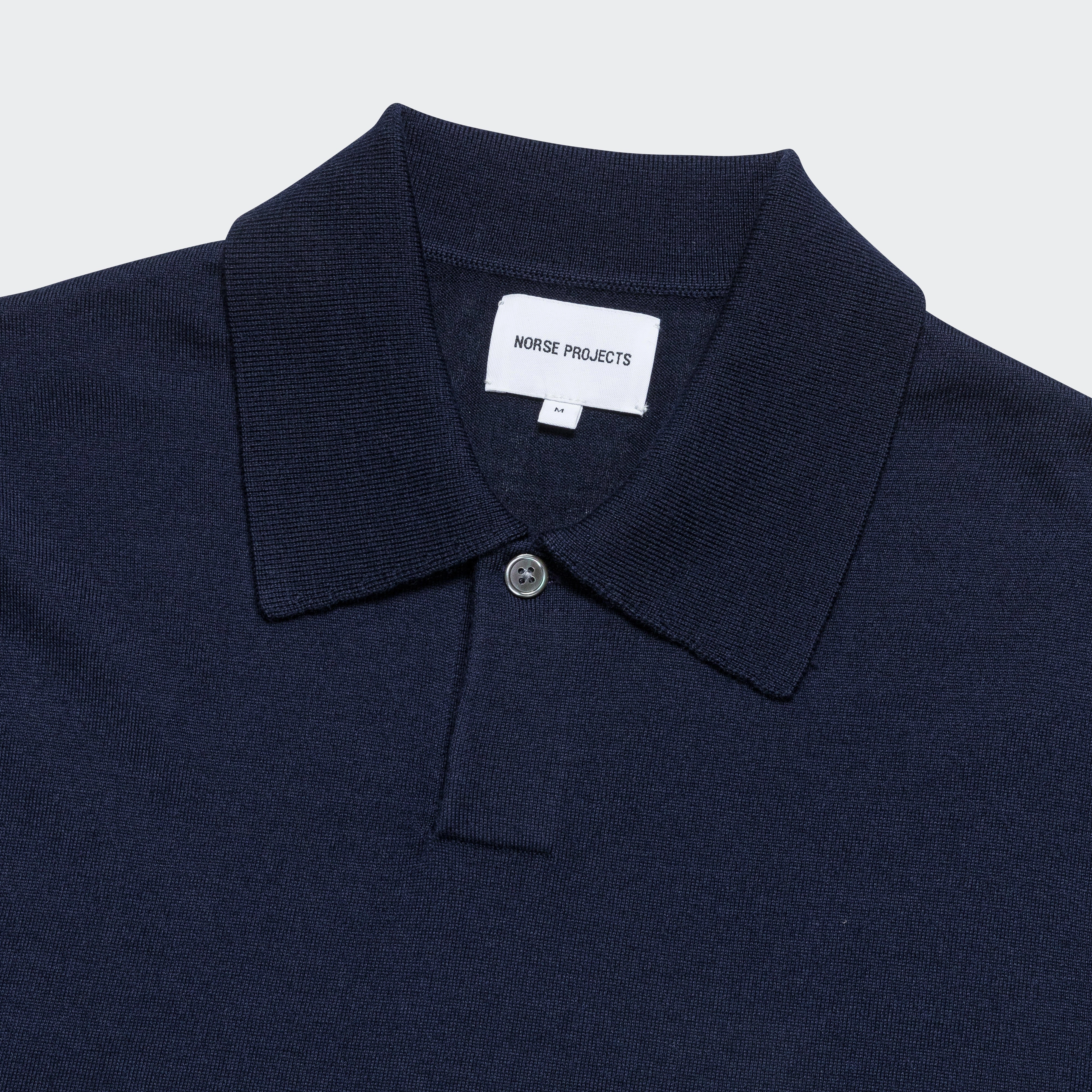 Iconic look Jon Tech Merino SS Polo - Dark Navy
