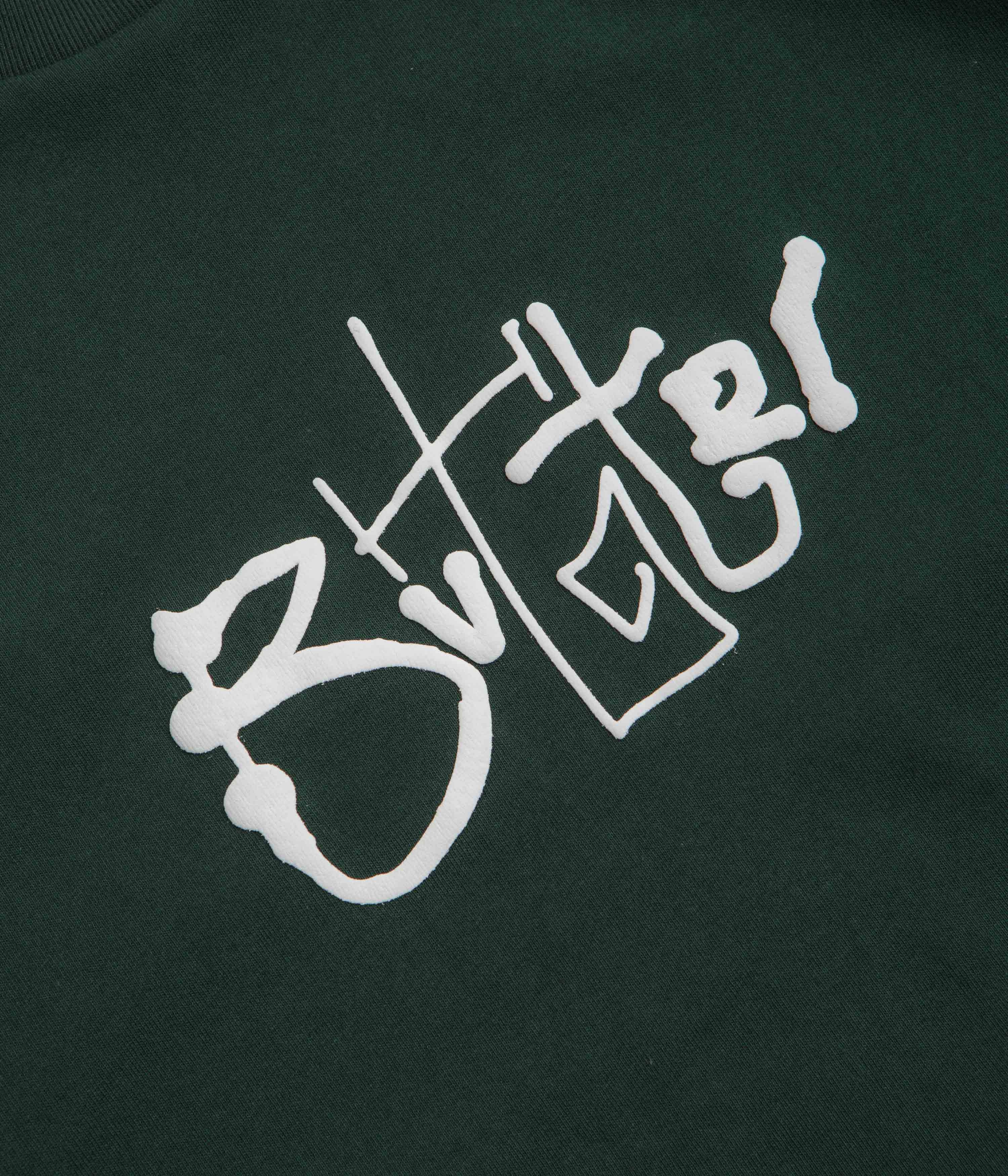 Ultra Soft Finish FlexibleCollarOptions Butter Goods Scribble T-Shirt - Dark Forest