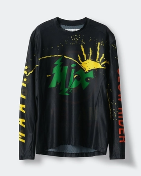 QuickDryTechnology LS Mesh Tee x PUBLIC POSSESSION - Black