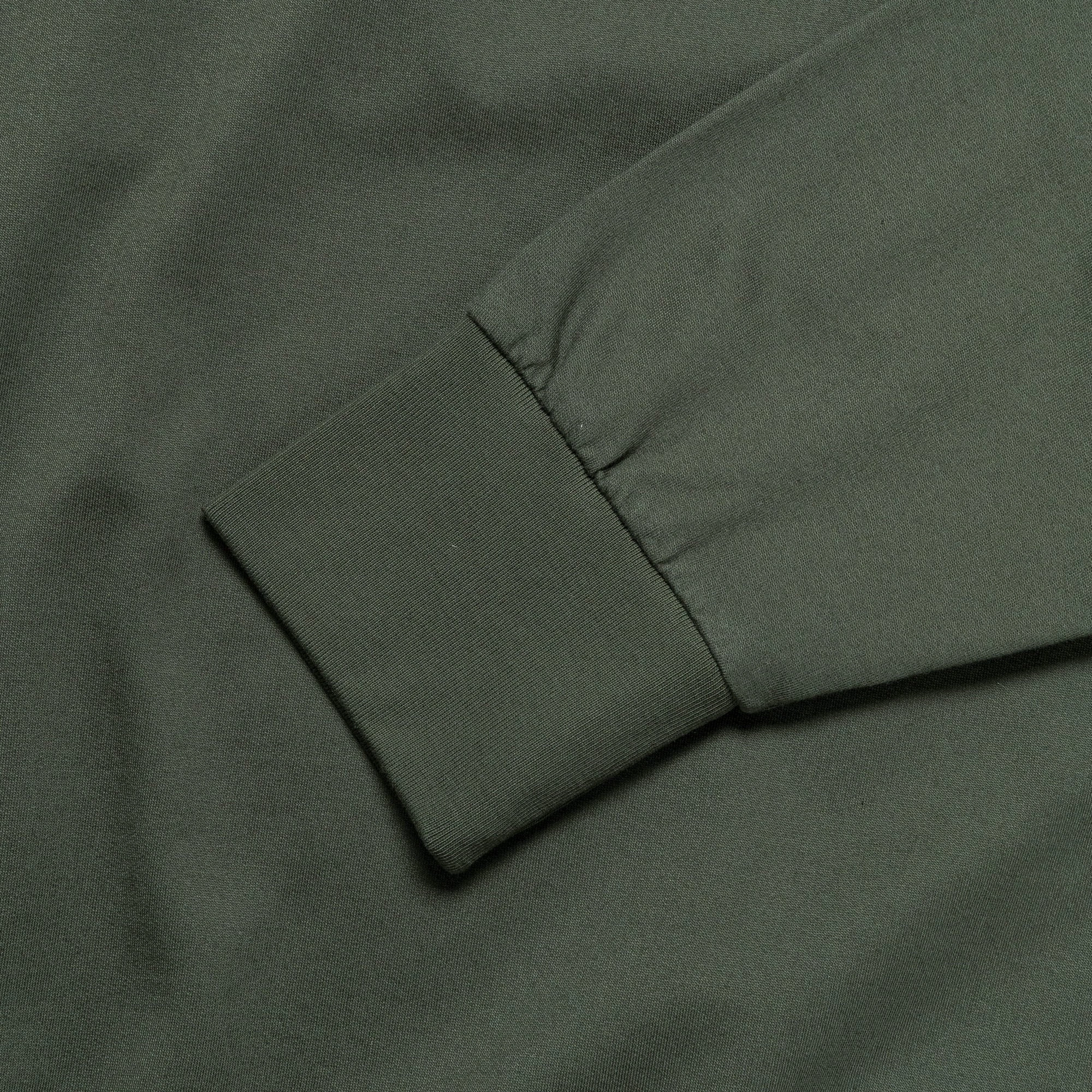 Wrinkle-Resistant Marten Relaxed Organic Raglan Light Sweatshirt - Spruce Green