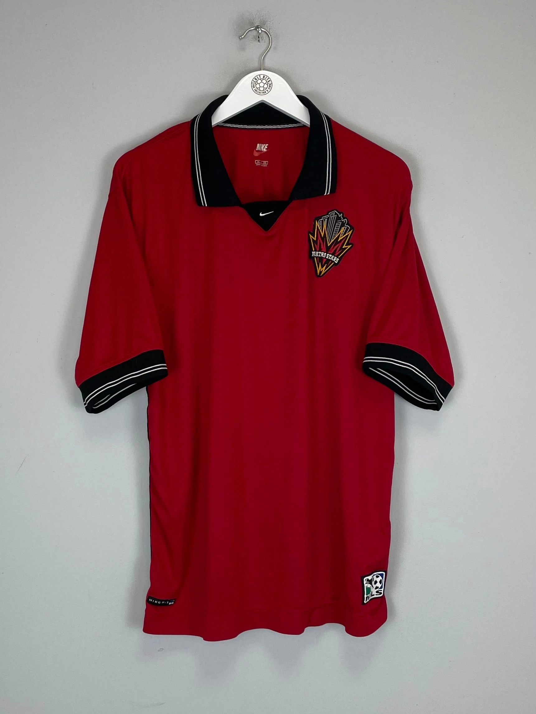 1999 NY/NJ METROSTARS TRAINING SHIRT (XL) NIKE Non Restrictive Design Smooth Zone Paneling