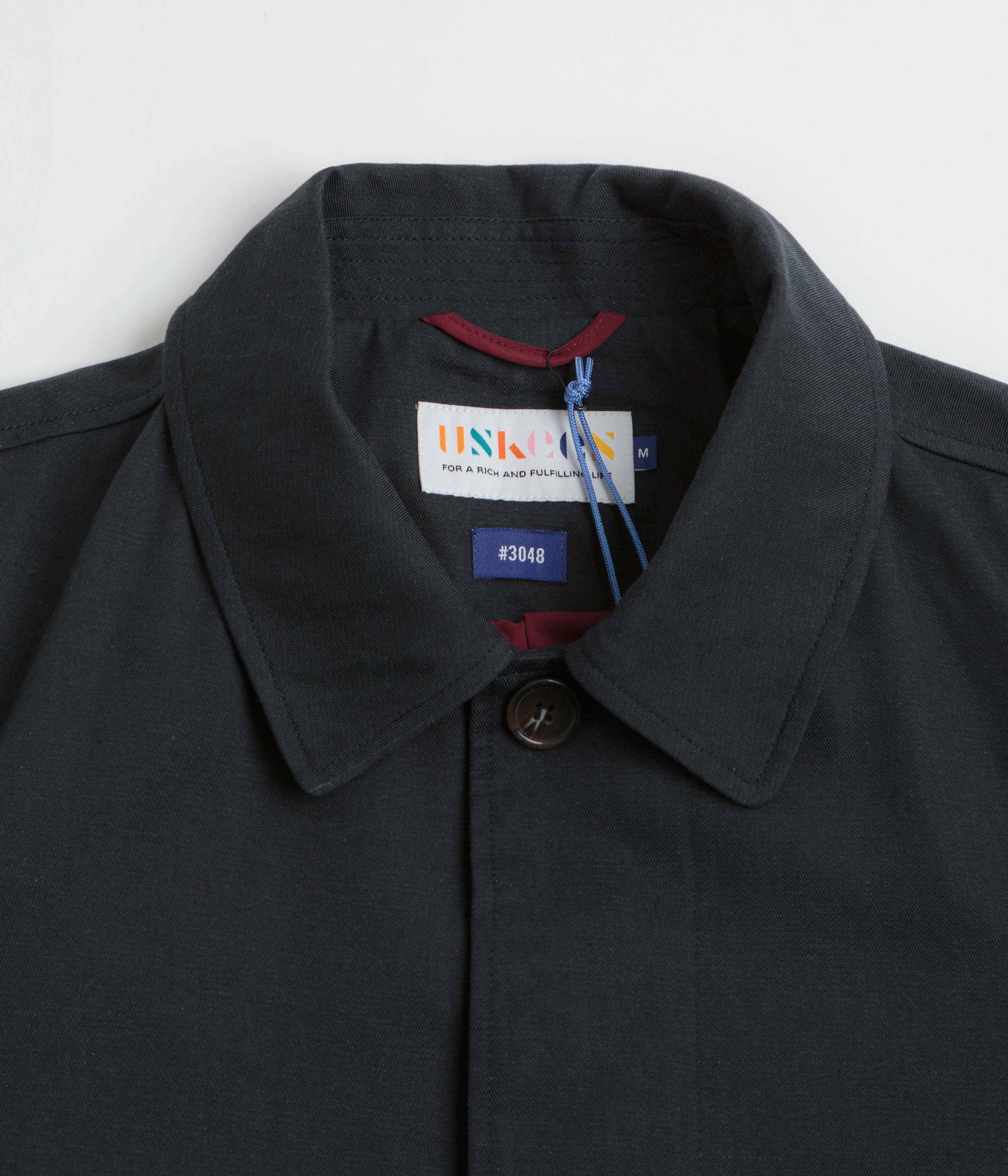 Focus Adjustable Waist Tabs Uskees 3048 Car Coat - Midnight Blue