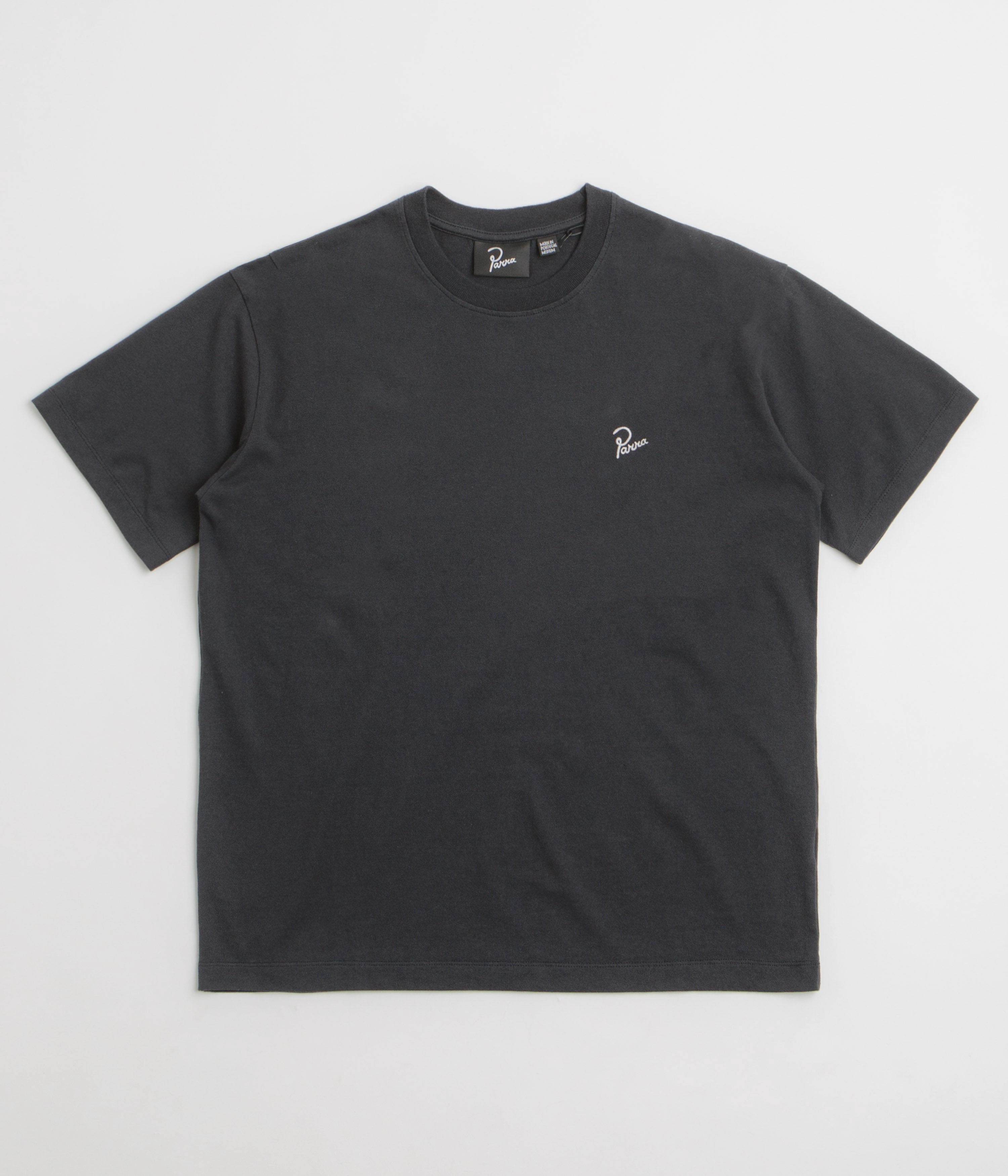 by Parra Signature T-Shirt - Dark Navy Layered Hem Design Smooth Look
