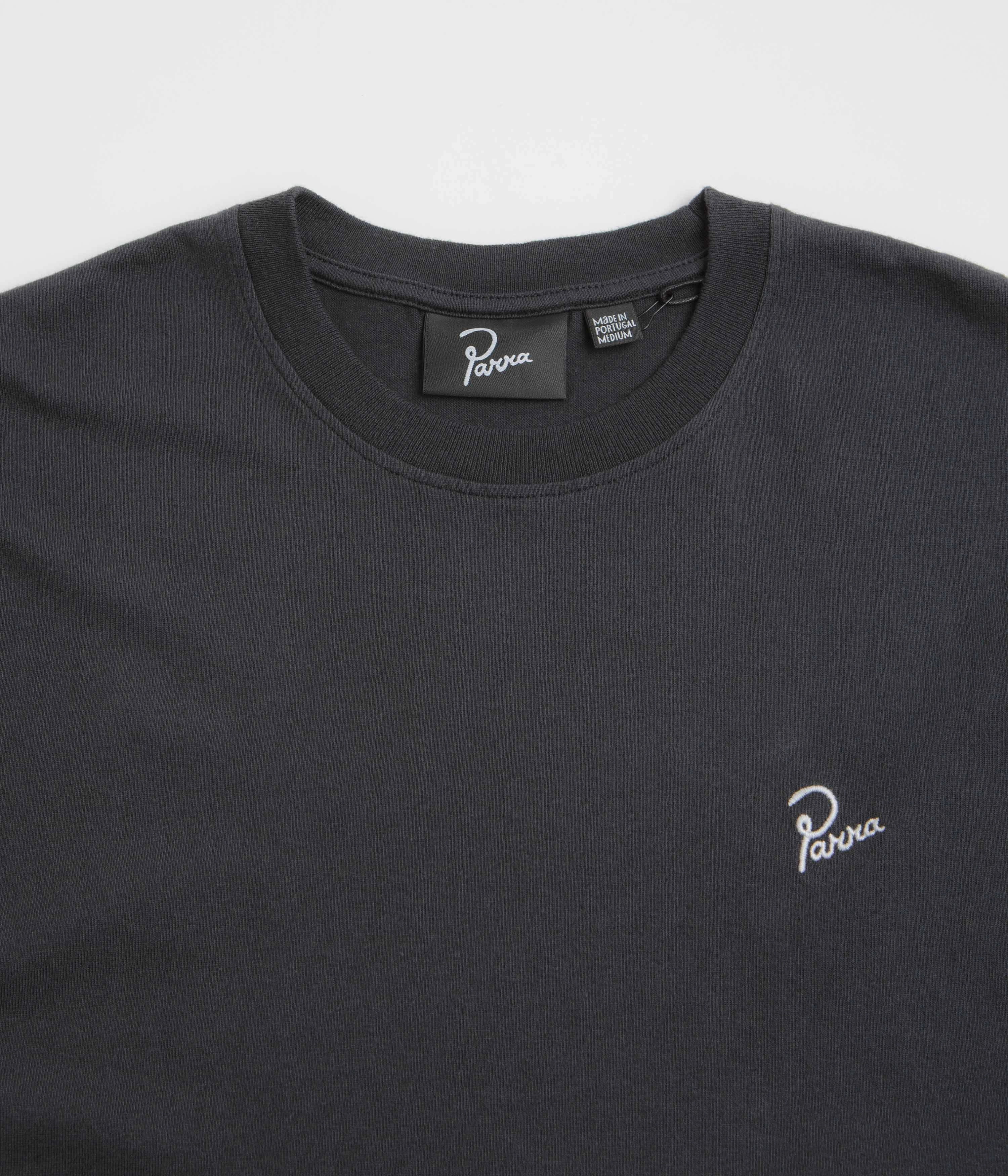 Minimalistic Wear Flexible Collar by Parra Signature T-Shirt - Dark Navy