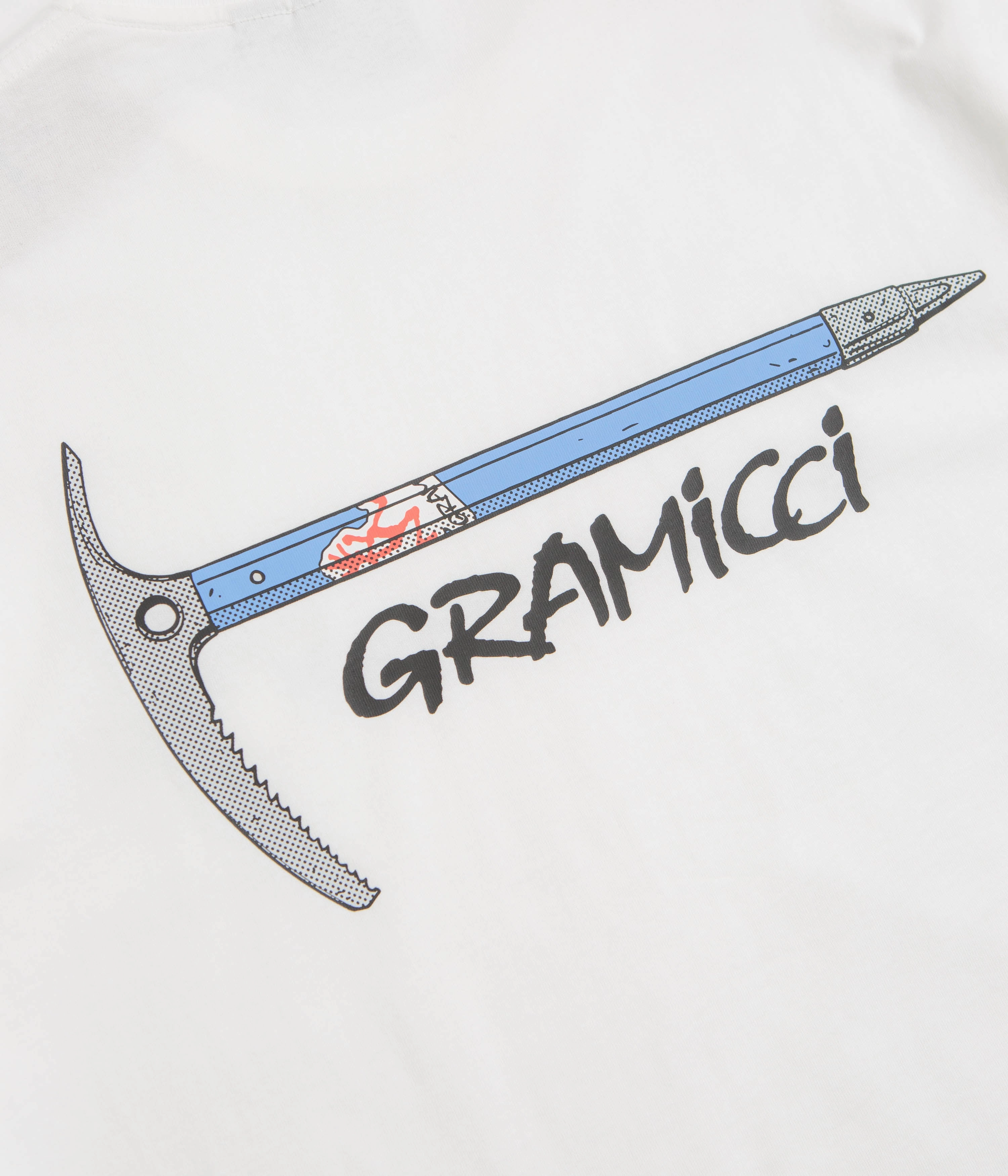 Gramicci Ice Axe T-Shirt - White Simple Comfort Look No Shrink Technology