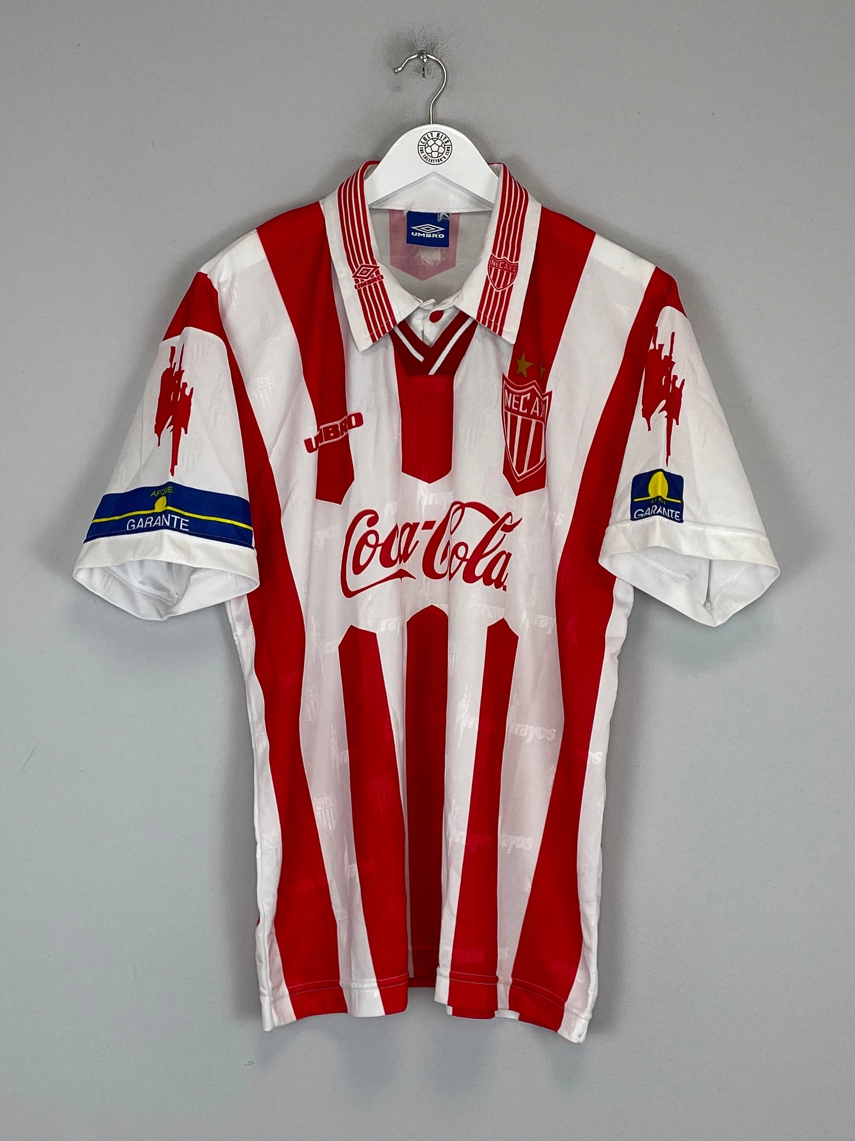 Non Restrictive Cuffing 1998/99 NECAXA HOME SHIRT (L) UMBRO