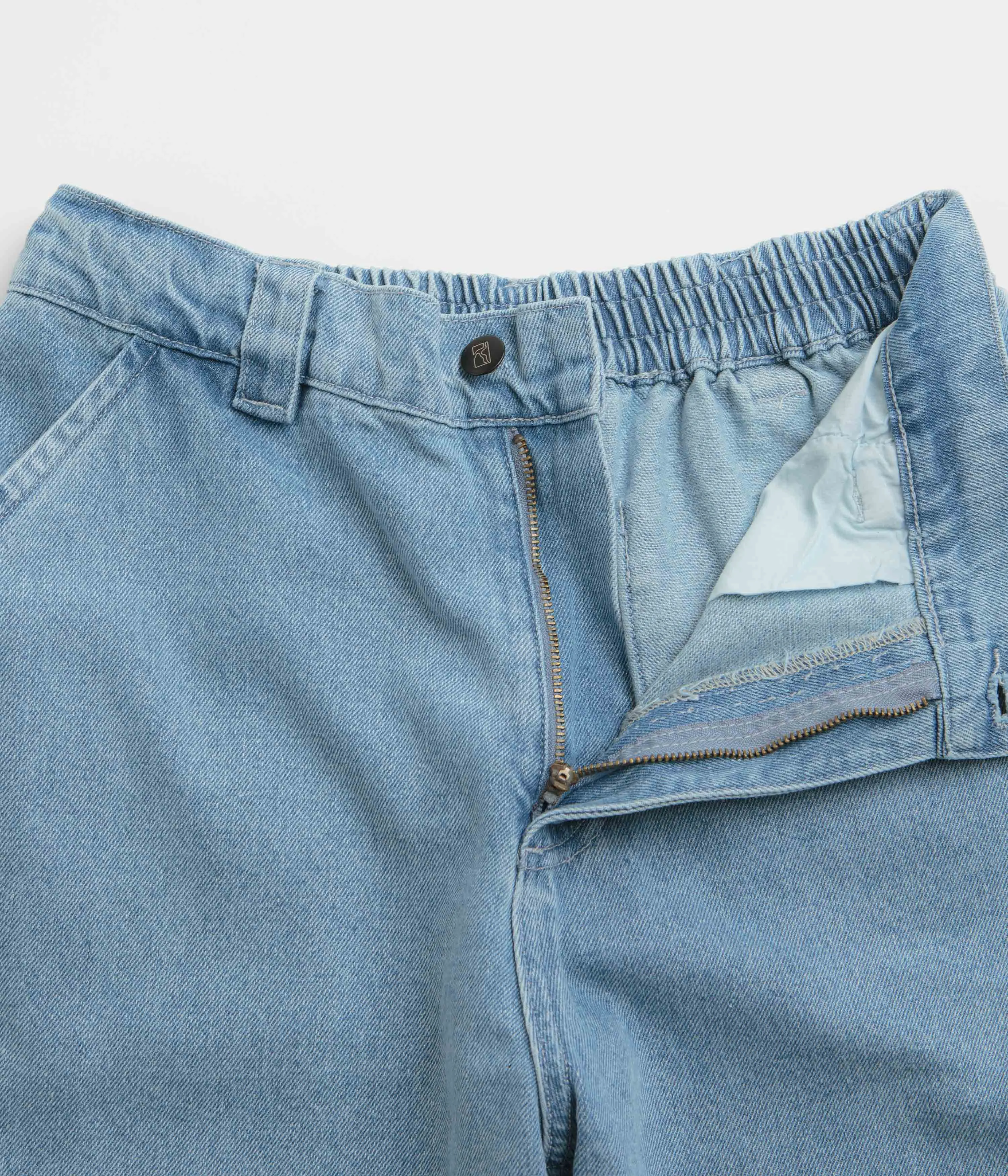 Poetic Collective Poet Denim Pants - Light Blue Low Impact Dye
