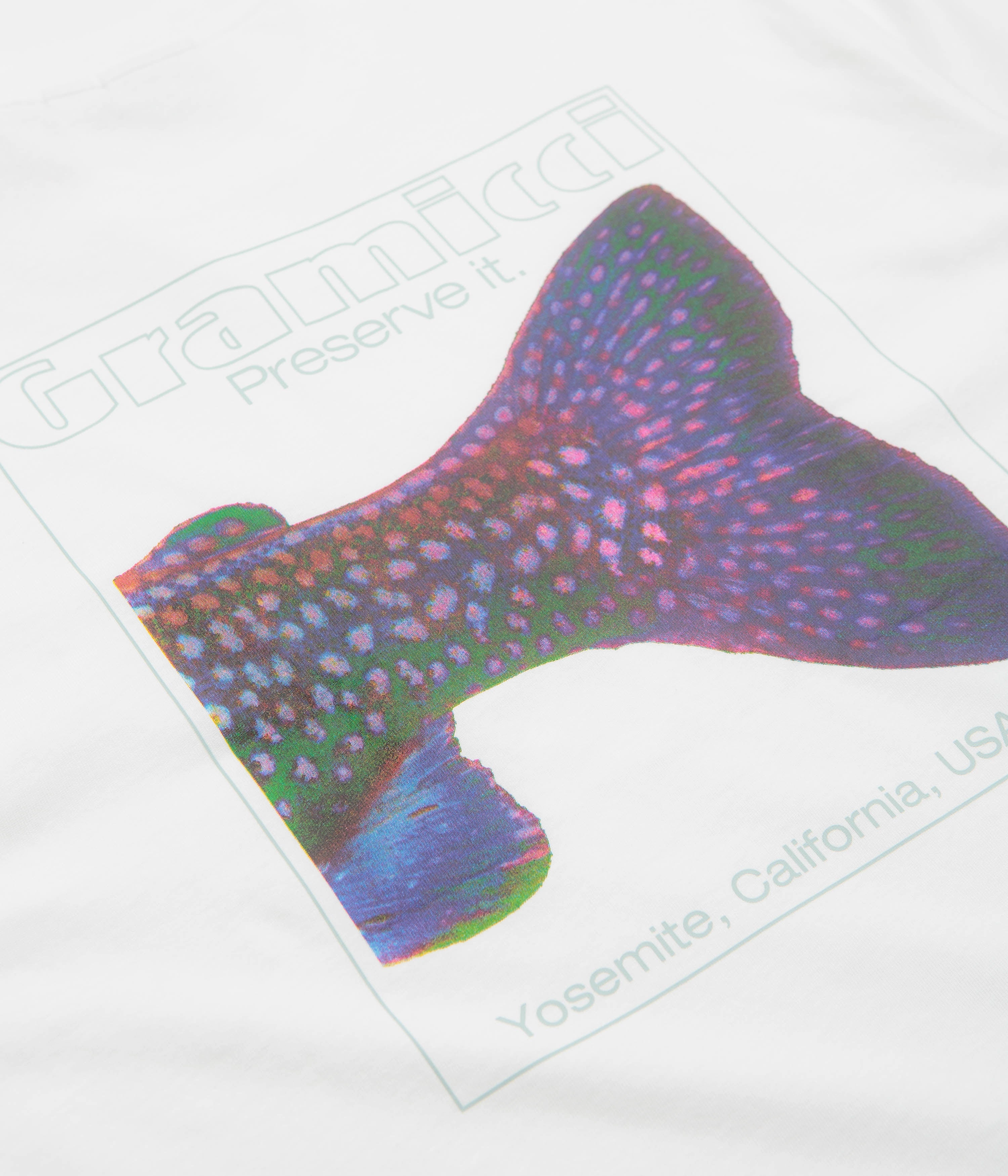 Gramicci Trouttail T-Shirt - White Street Fashion