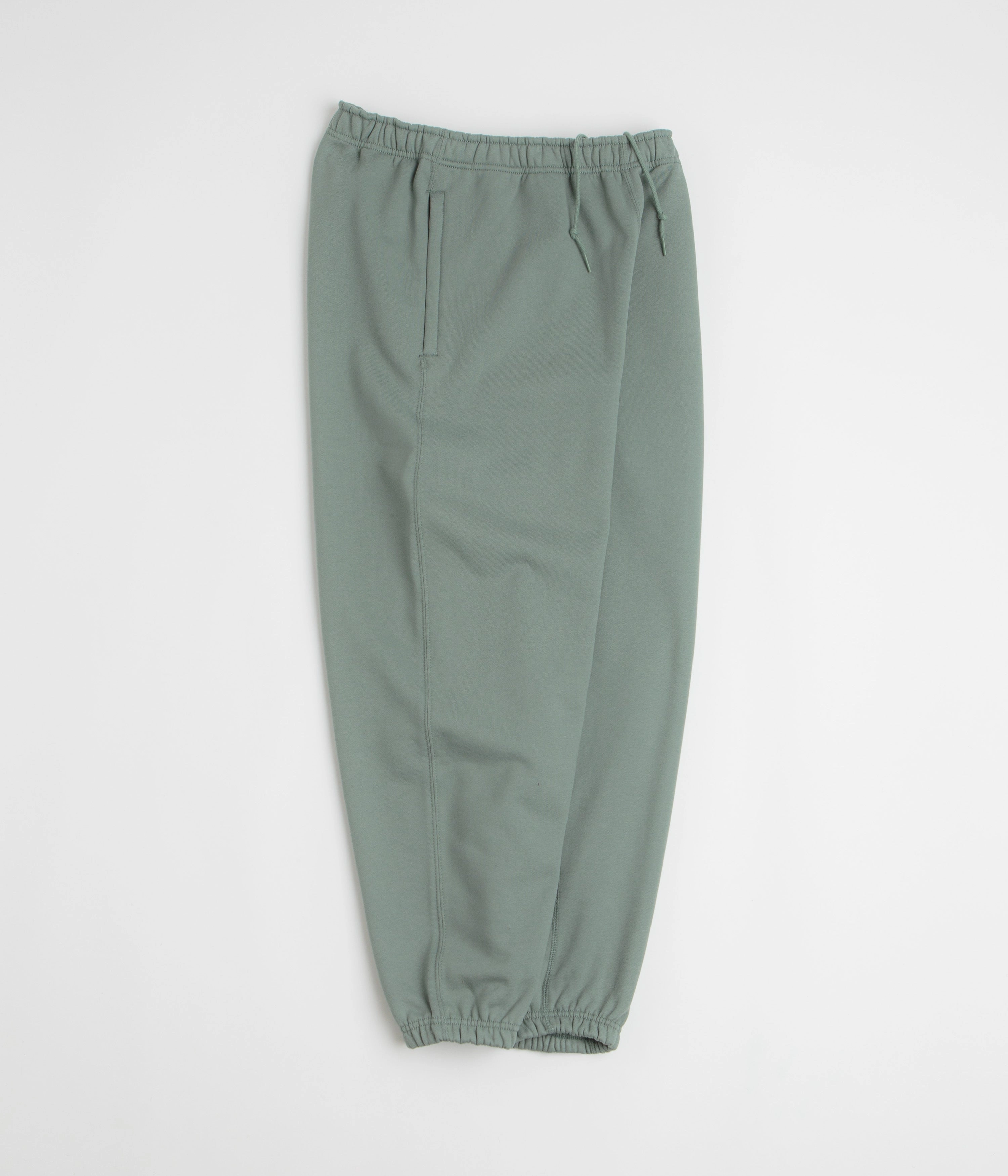 Nike Solo Swoosh Cuffed Sweatpants - Clay Green / Clay Green / White ElasticWaistband