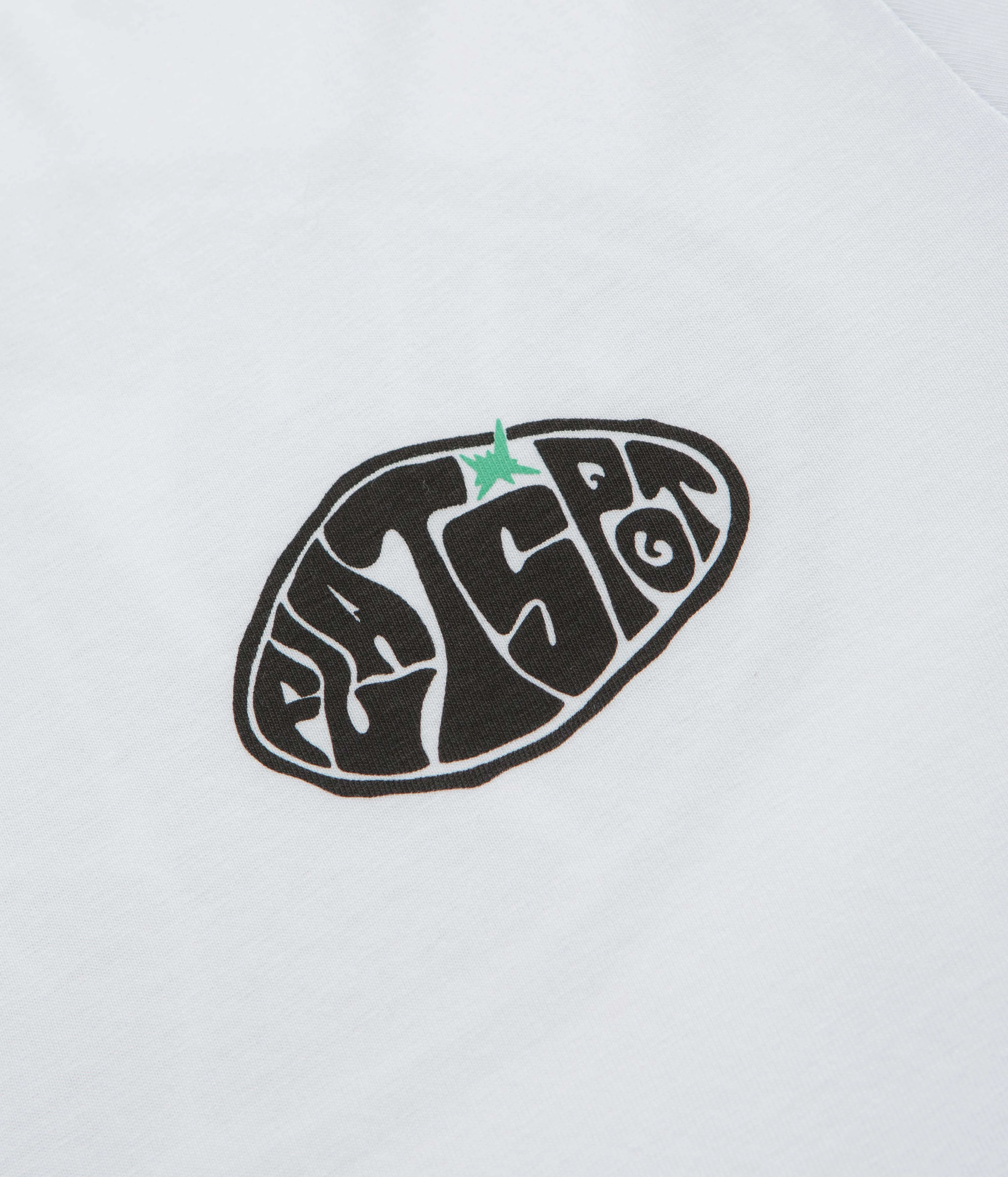 Relaxing Day flatspot Hole T-Shirt - White