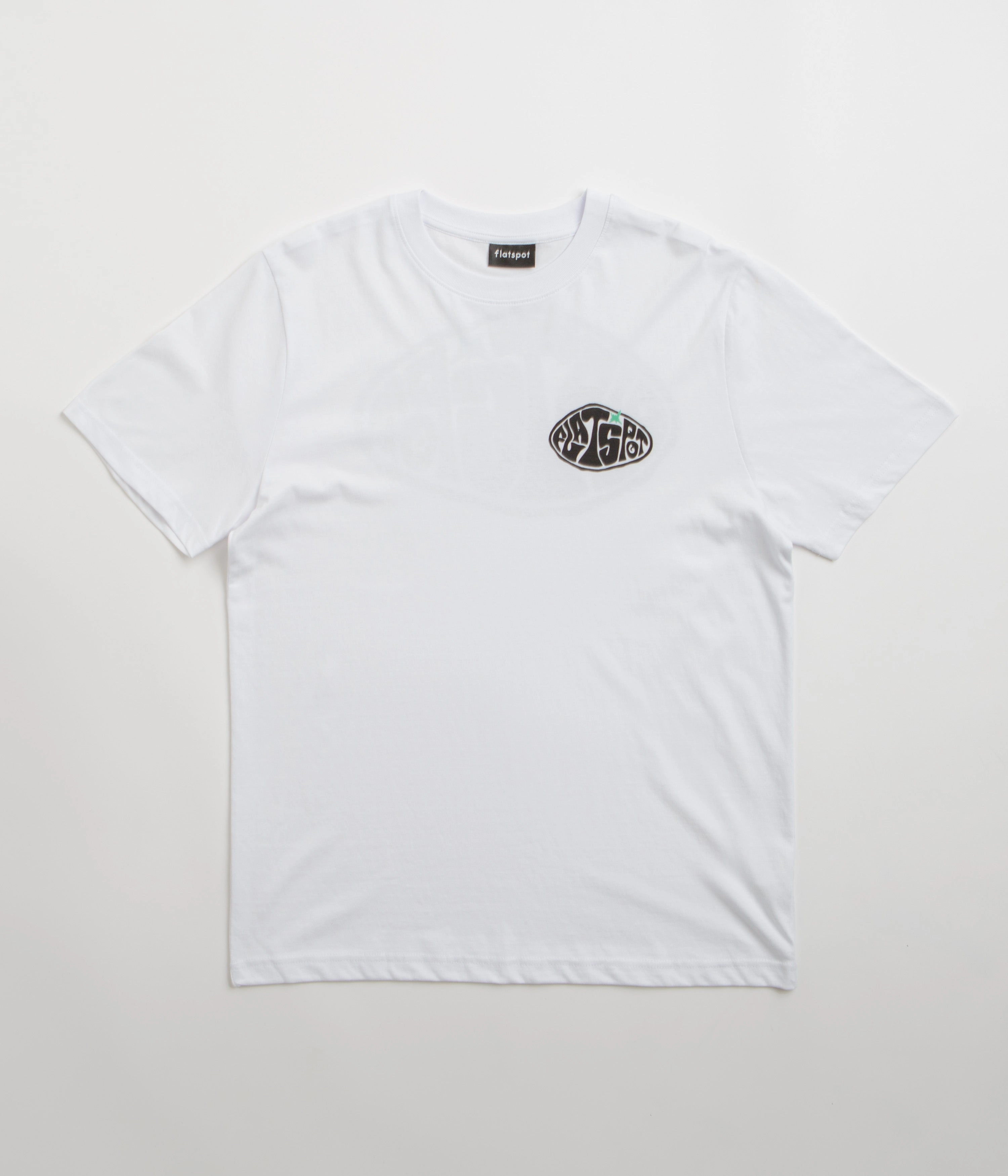 flatspot Hole T-Shirt - White Anti Odor Treatment Classic Trend Look