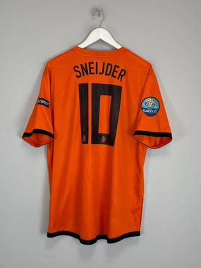 2012/13 NETHERLANDS SNEIJDER #10 HOME SHIRT (XL) NIKE Raglan sleeves All-day Comfort